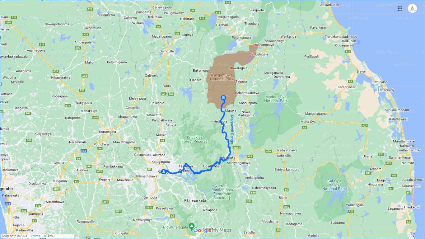 Kandy Wasgamuwa Milli Parkı Safari