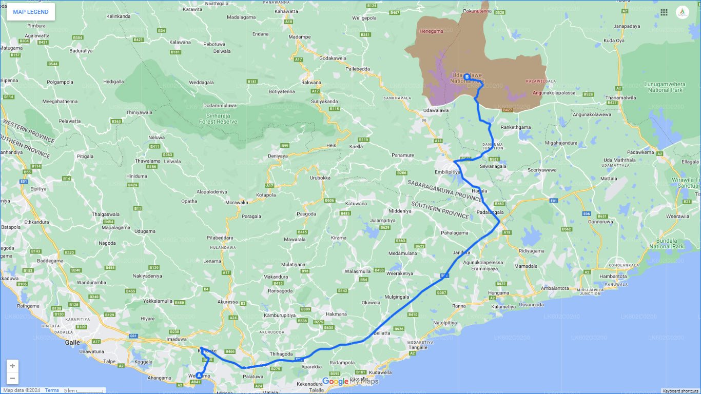 Weligama'dan Udawalawe Milli Parkı Safari