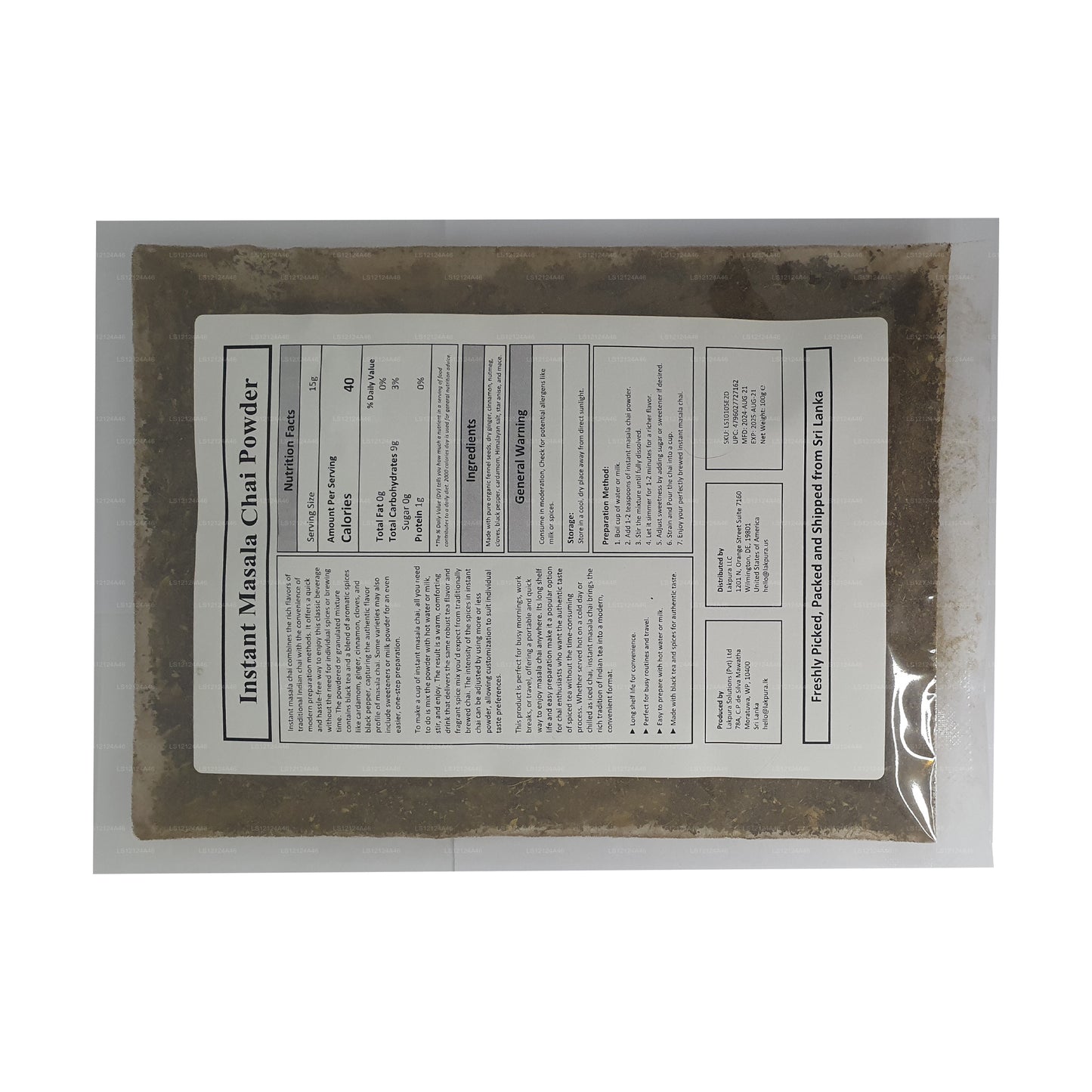 Lakpura Chai Masala Tozu (100g)
