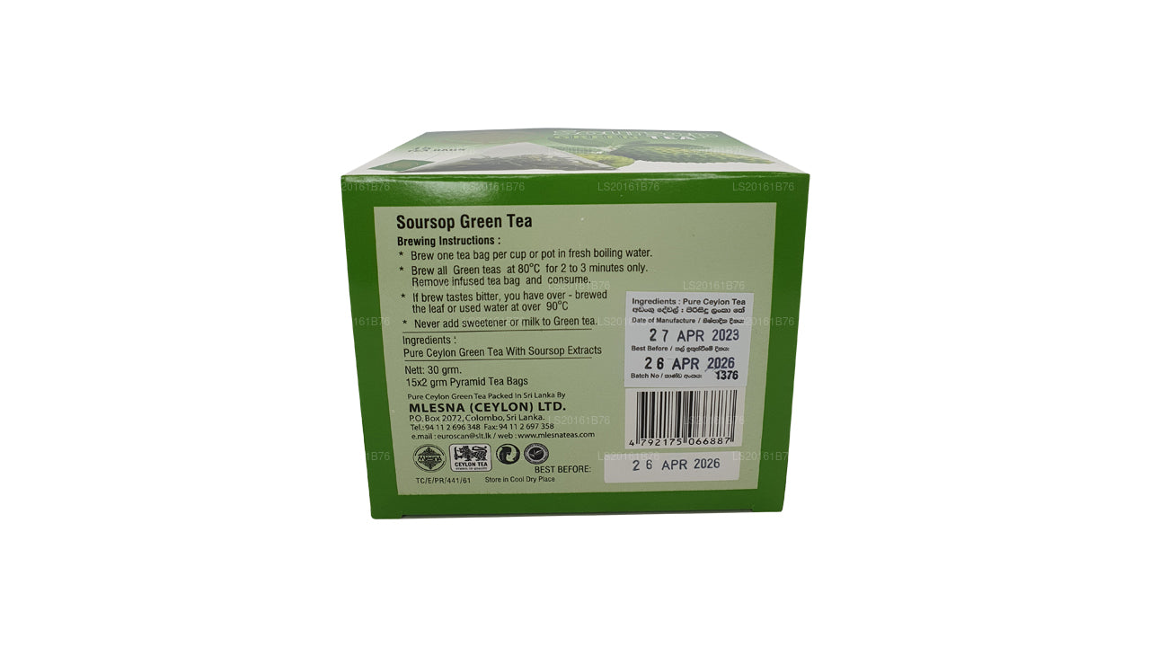 Mlesna Soursop Yeşil Çay (30g) 15 Çay Poşeti