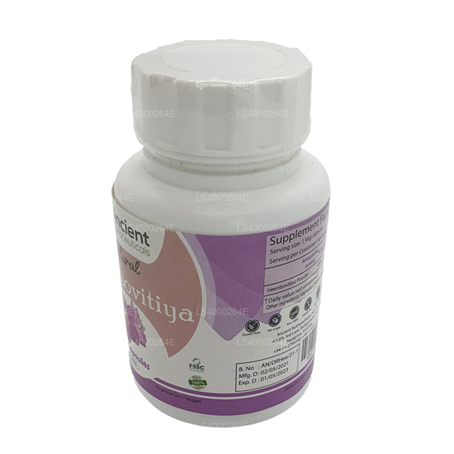 Antik Nutrasötikler Organik Heen Bovitiya (60g x 650mg Sebze Kapsülleri)