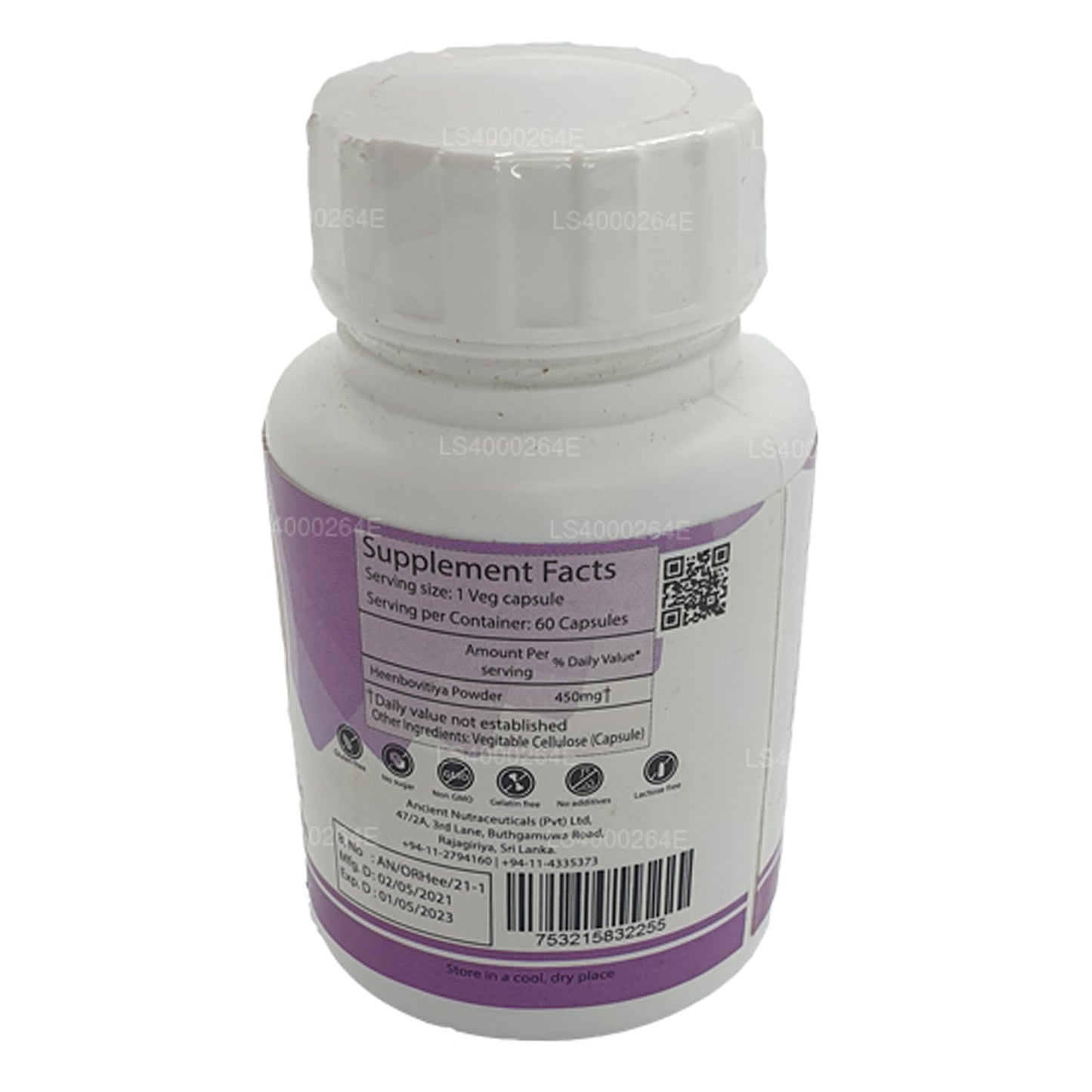 Antik Nutrasötikler Organik Heen Bovitiya (60g x 650mg Sebze Kapsülleri)