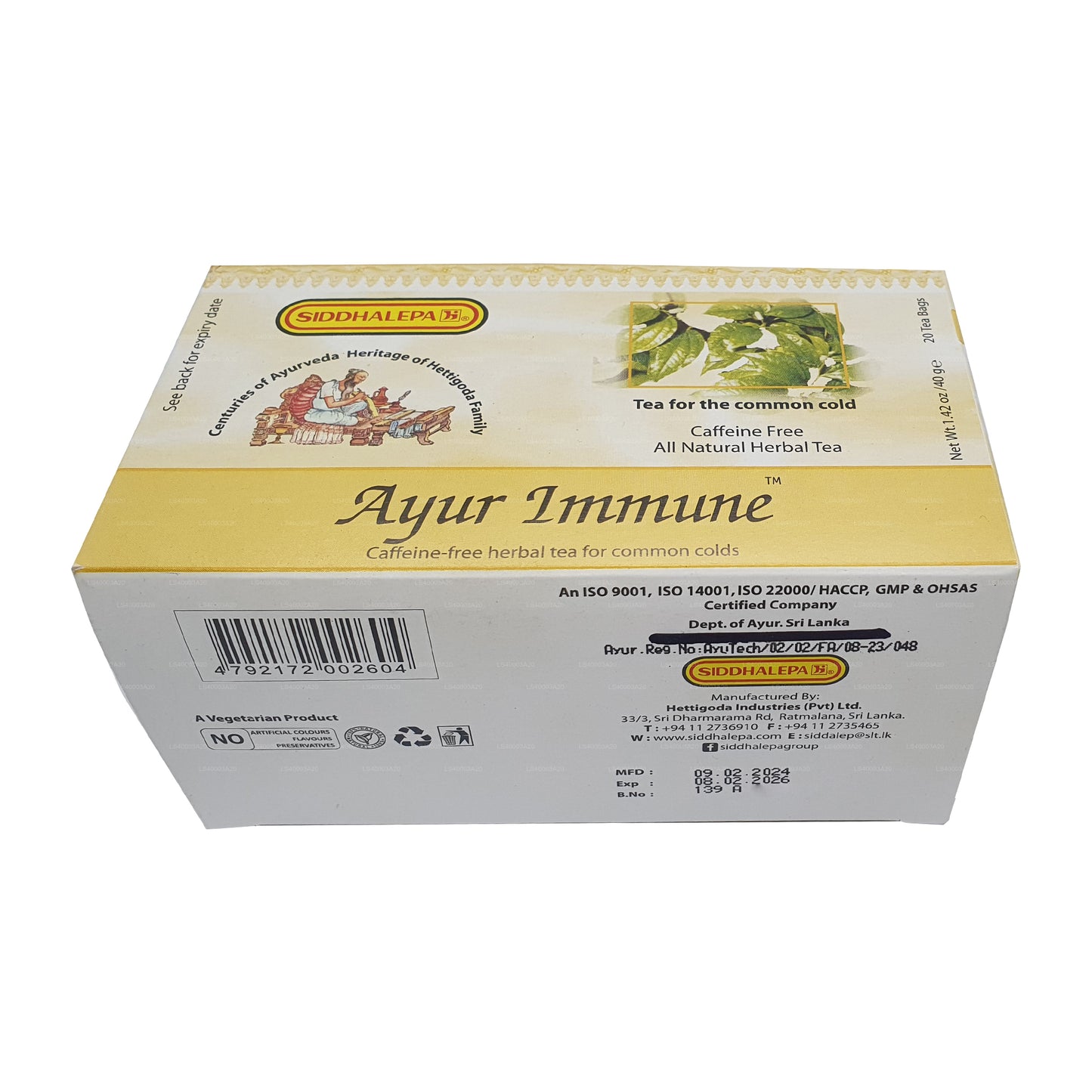 Siddhalepa Ayur Bağışıklık Çayı (40g)