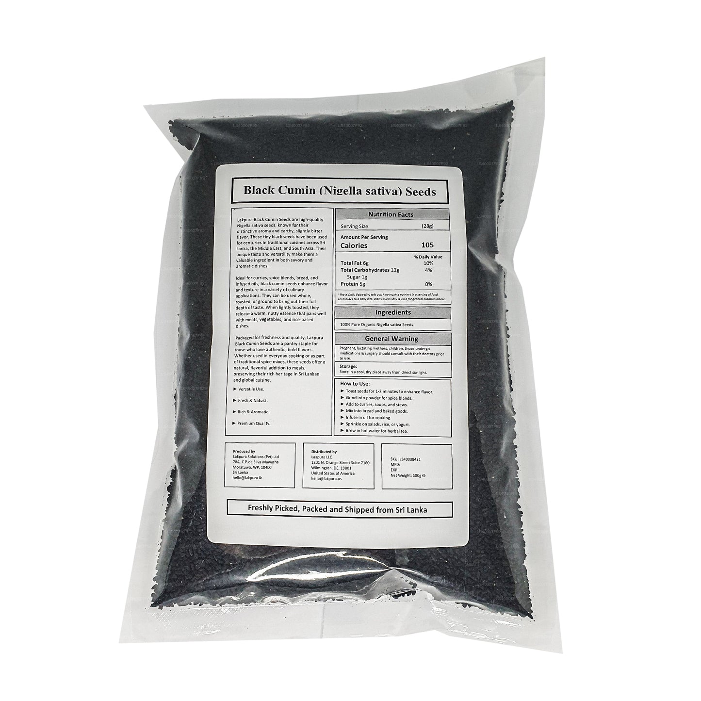 Lakpura Siyah Kimyon Tohumu (100g)