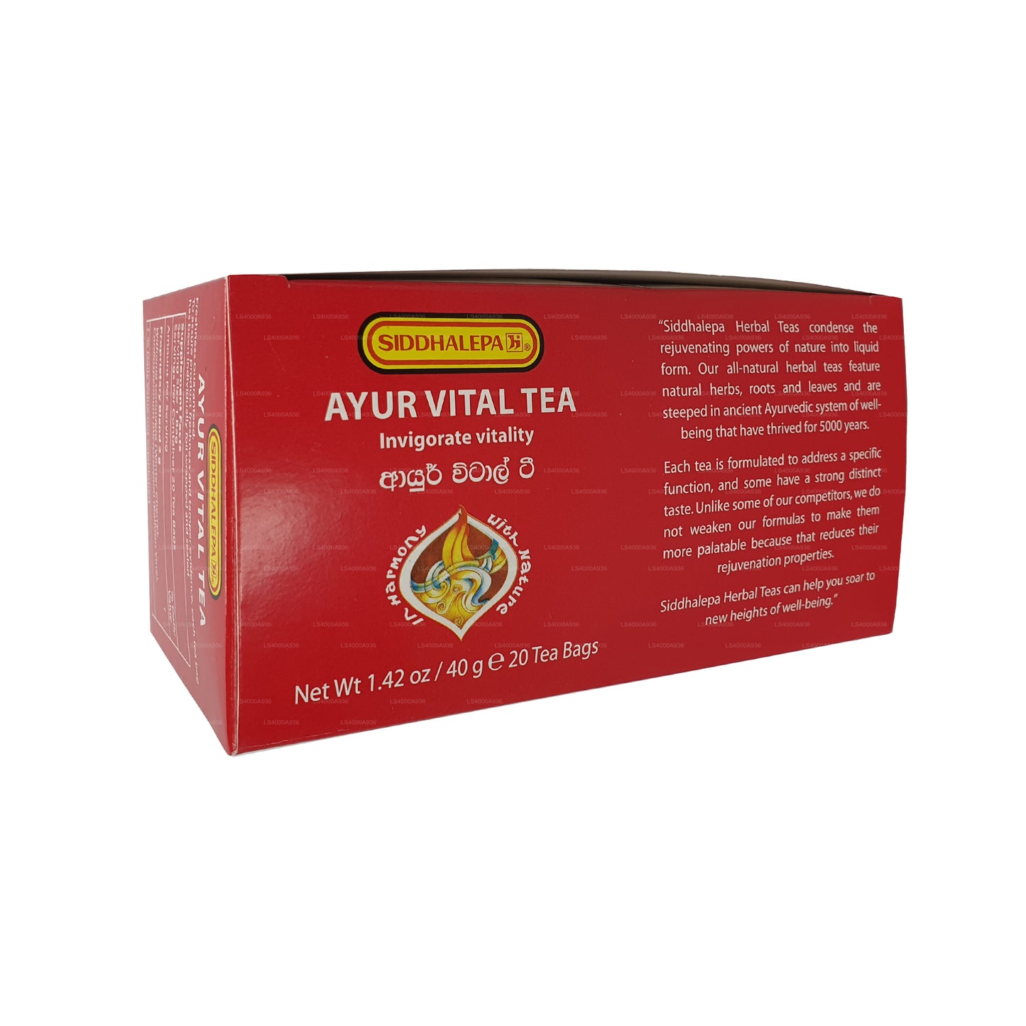 Siddhalepa Ayur Vital Çay (40g) 20 Poşet Çay