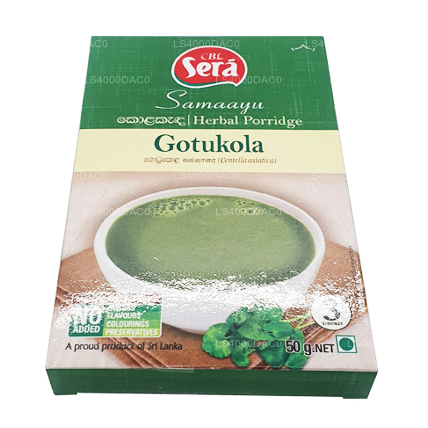 Sera Gotukola Bitkisel Yulaf lapası (50g)