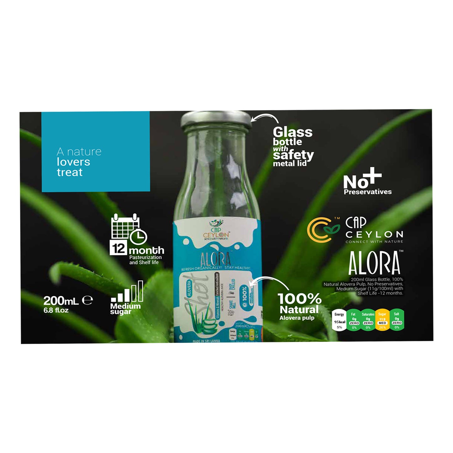 CAP Seylan Alovera Shot (200ml)