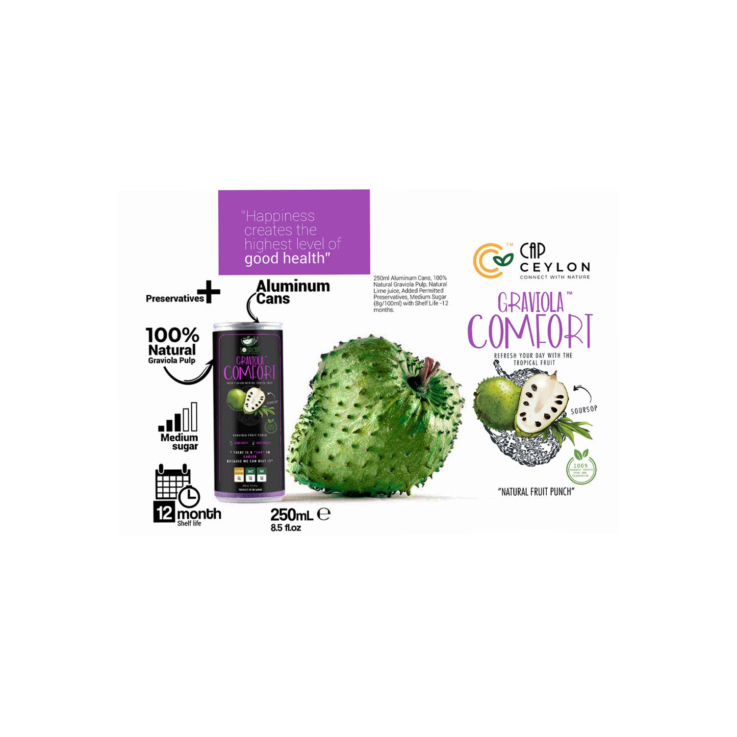 Şapka Ceylon Graviola Comfort (250ml)