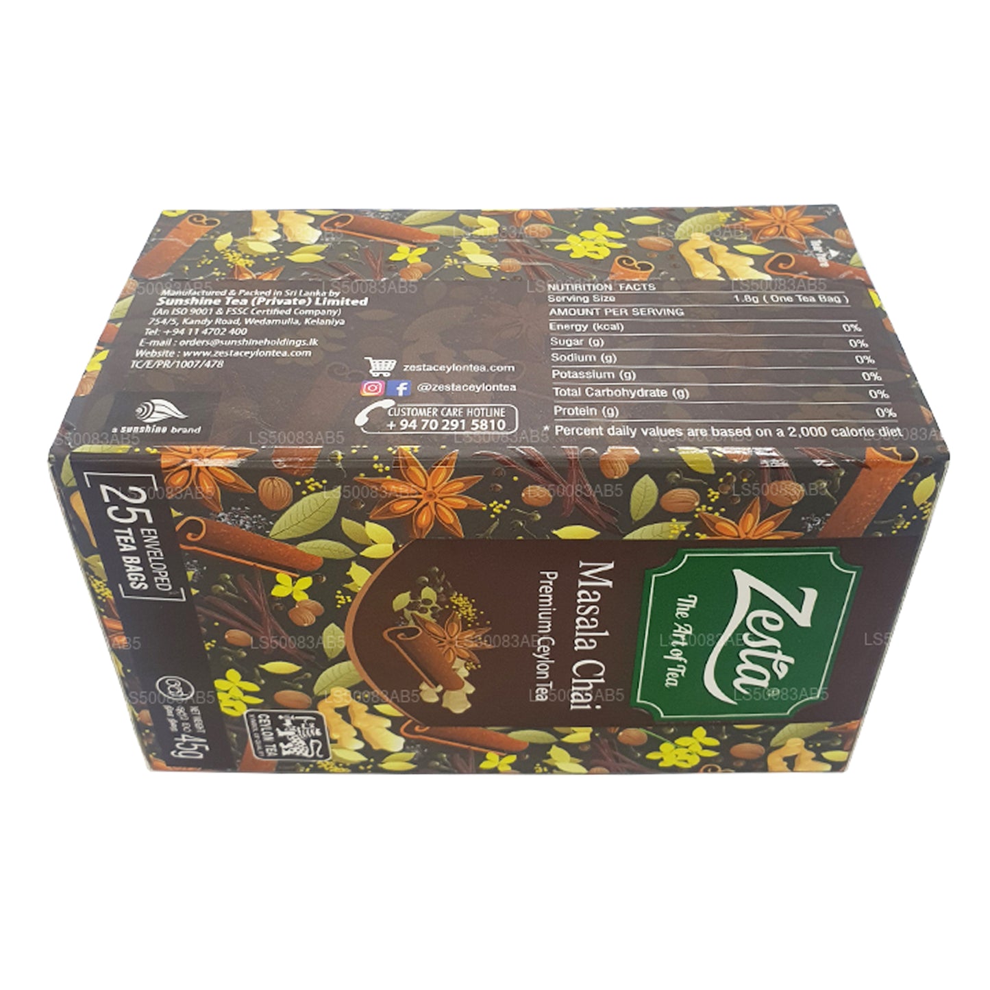 Zesta Masala Chai (45g) 25 Çay Poşeti