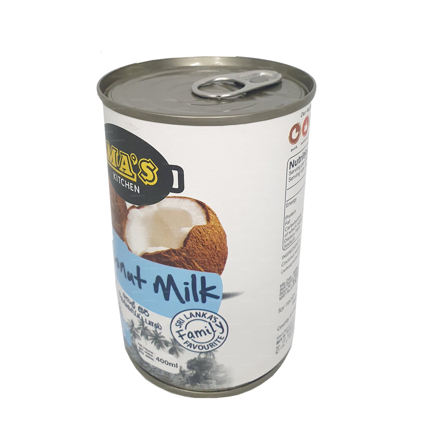 MA's Kitchen Hindistan Cevizi Sütü Klasik (400ml)