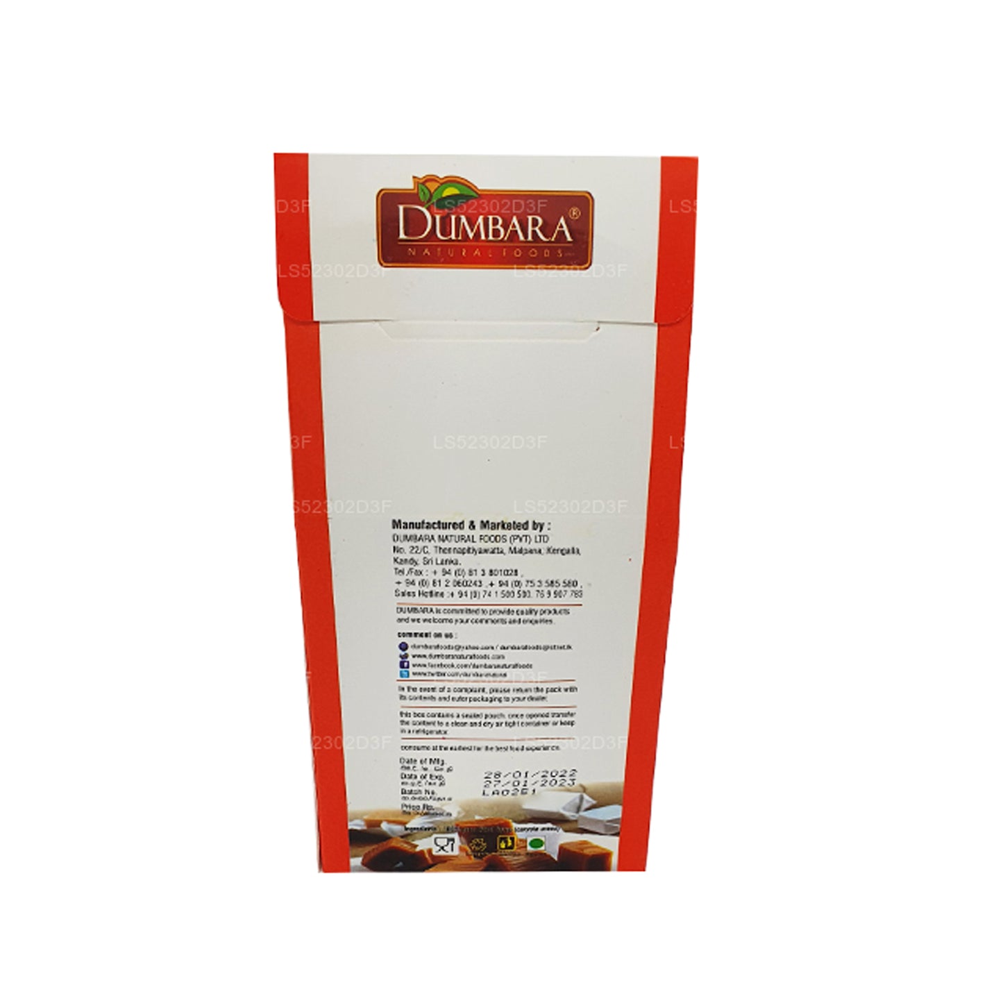 Dumbara Kithul Jaggery 8g x 25 Küp (200g)