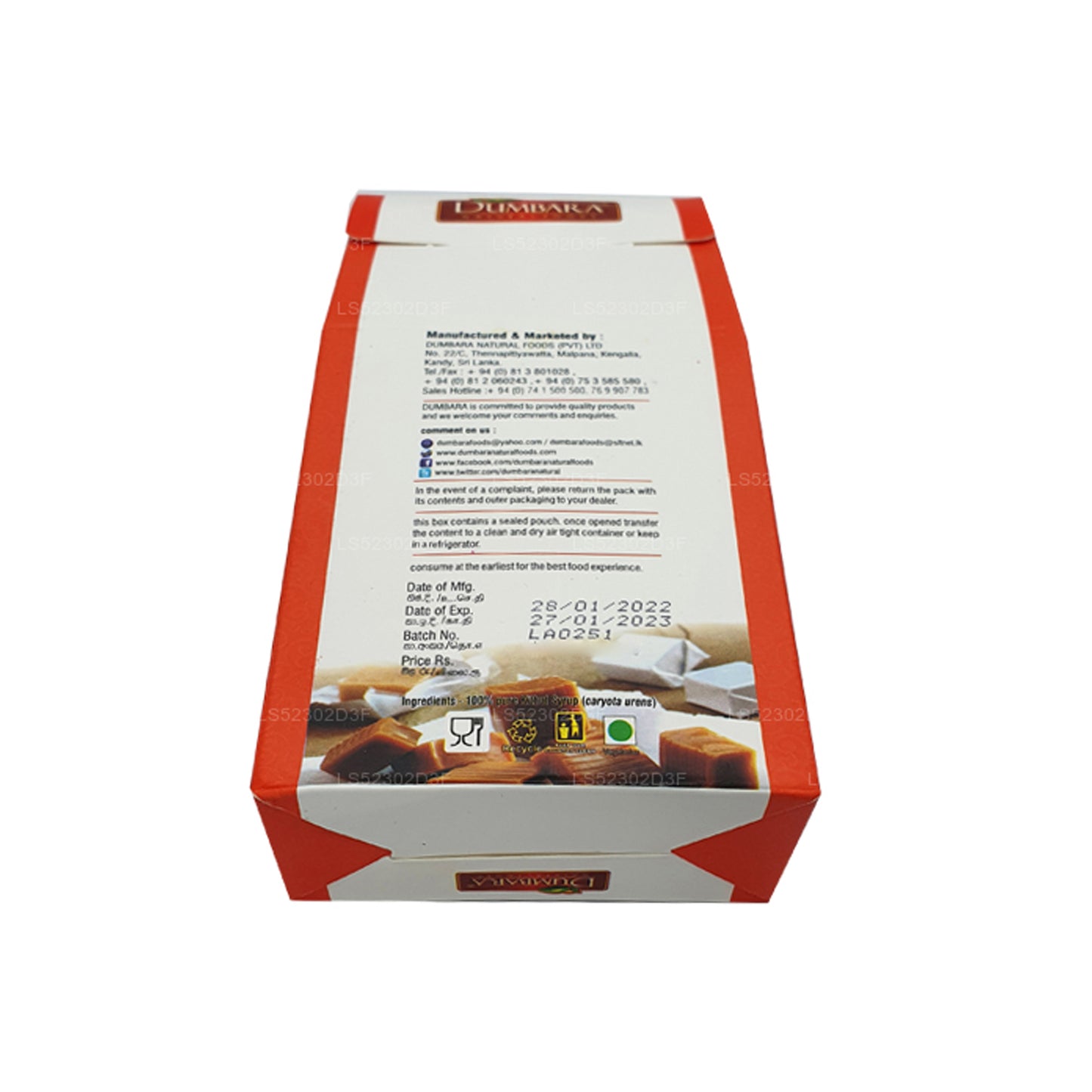 Dumbara Kithul Jaggery 8g x 25 Küp (200g)