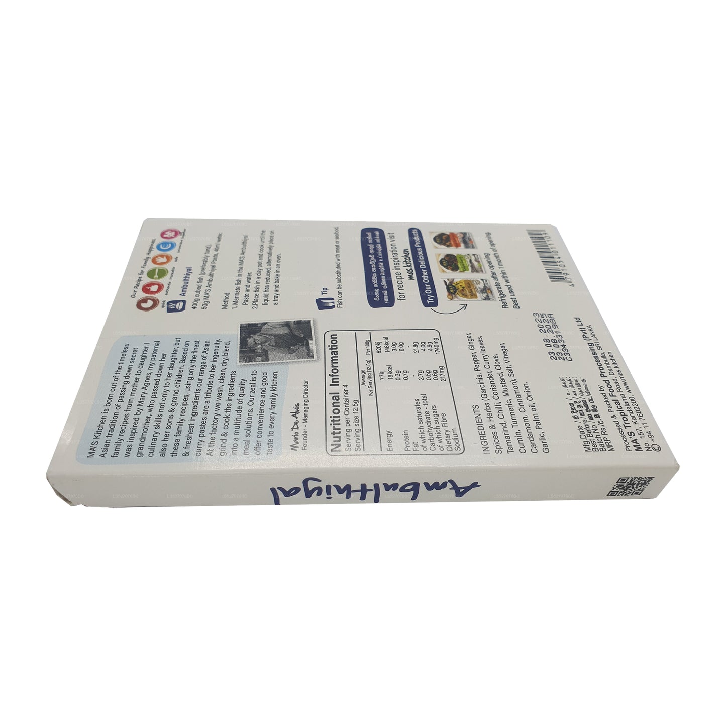 MA's Kitchen Balık Ambulthiyal Pastası (50g)