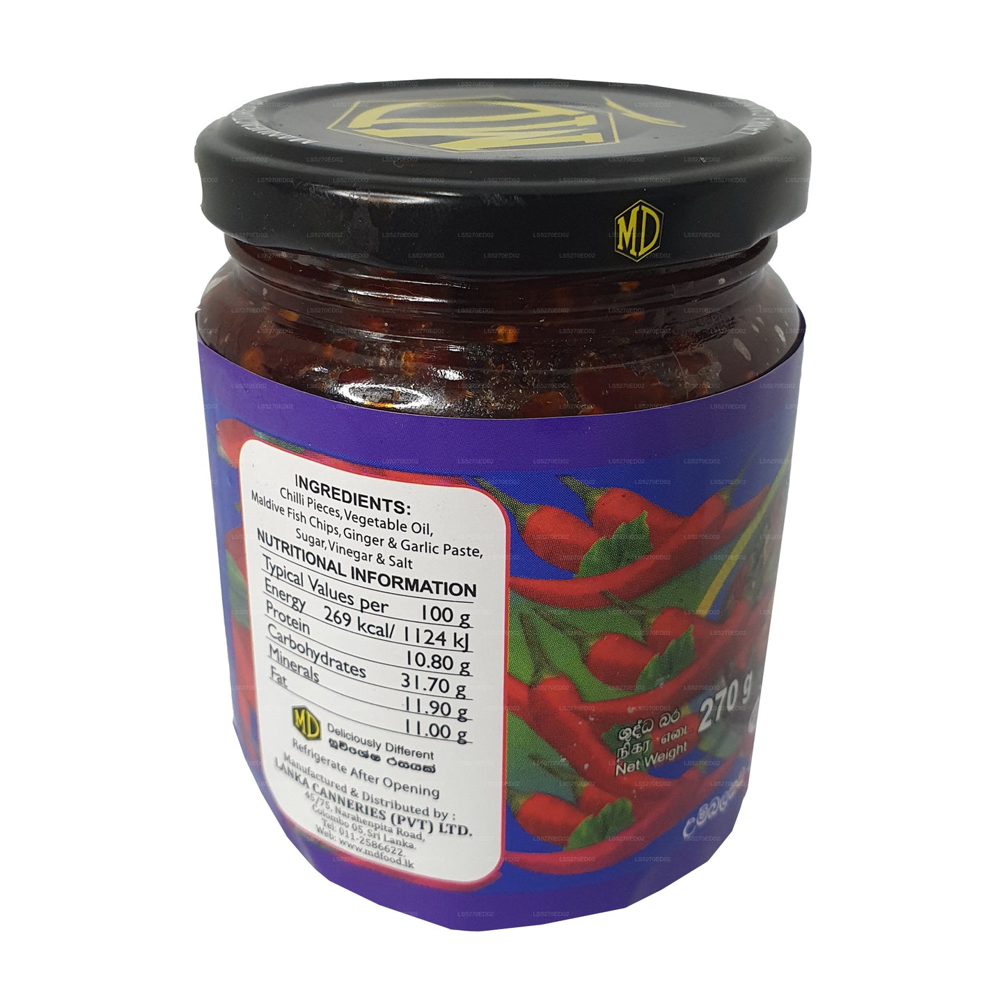MD Maldiv Balıklı Çin Biber Salçası (270g)