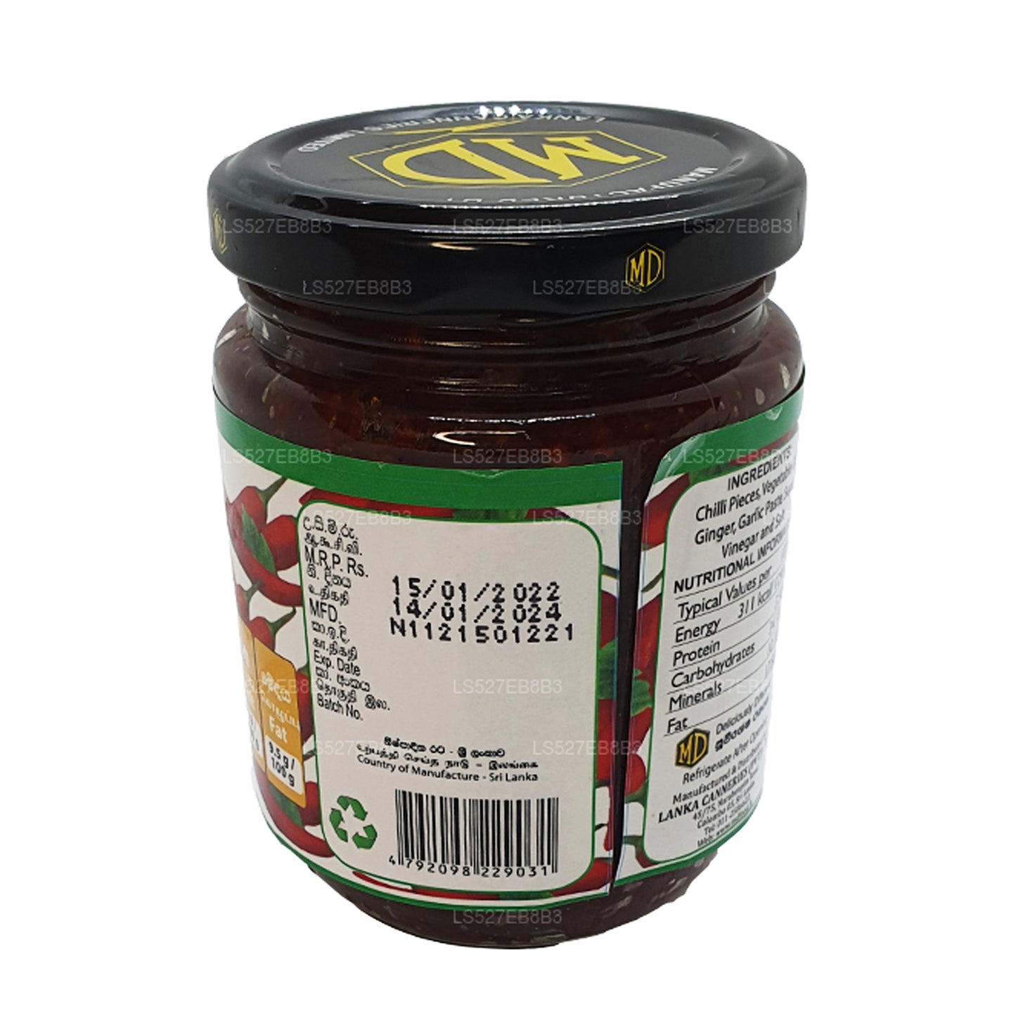 MD Vejetaryen Çin Biber Salçası (270g)