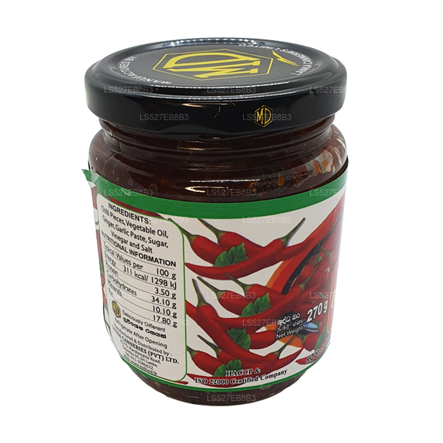 MD Vejetaryen Çin Biber Salçası (270g)