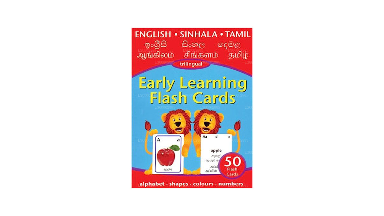 Erken Öğrenme Flash Kartları (Üç Dilli - İngilizce, Sinhala, Tamilce)