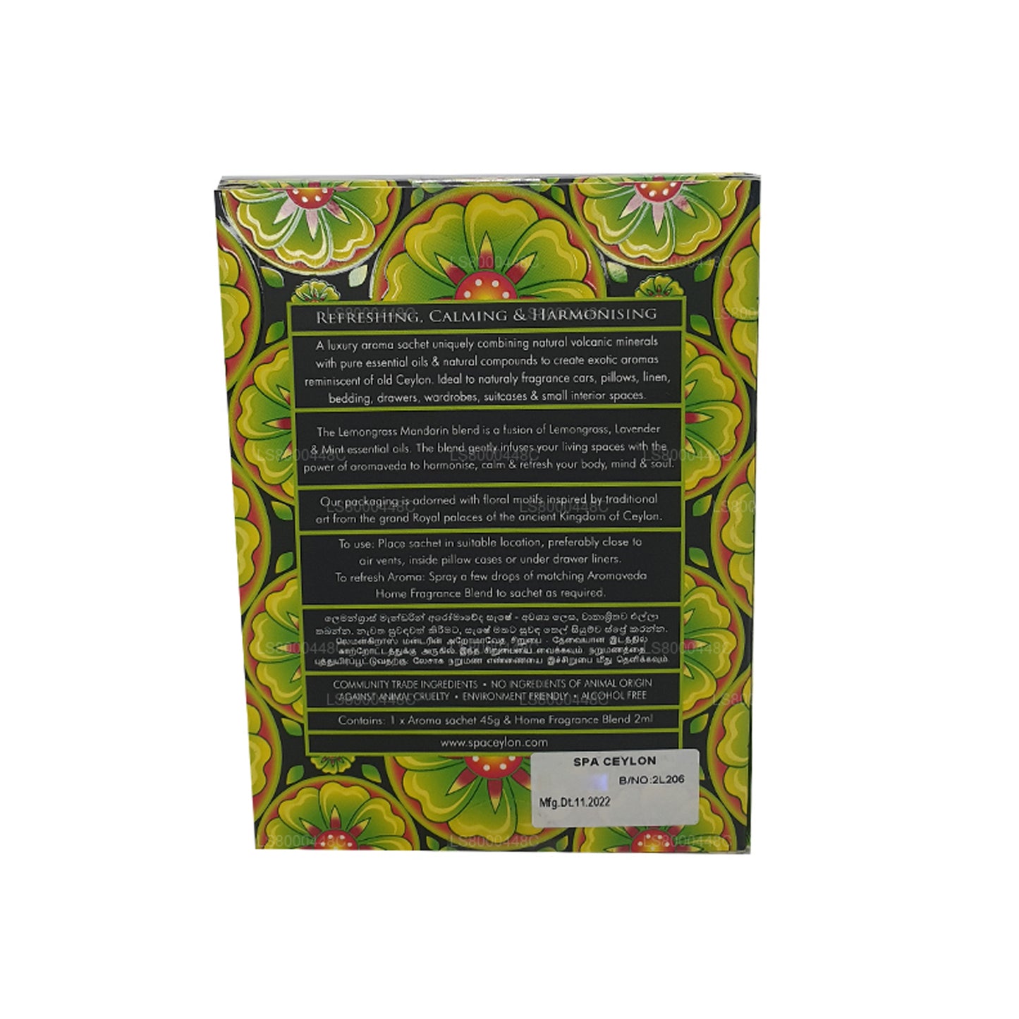 Spa Seylan Limon Mandalina Aromaveda Aroma Poşeti (45g)