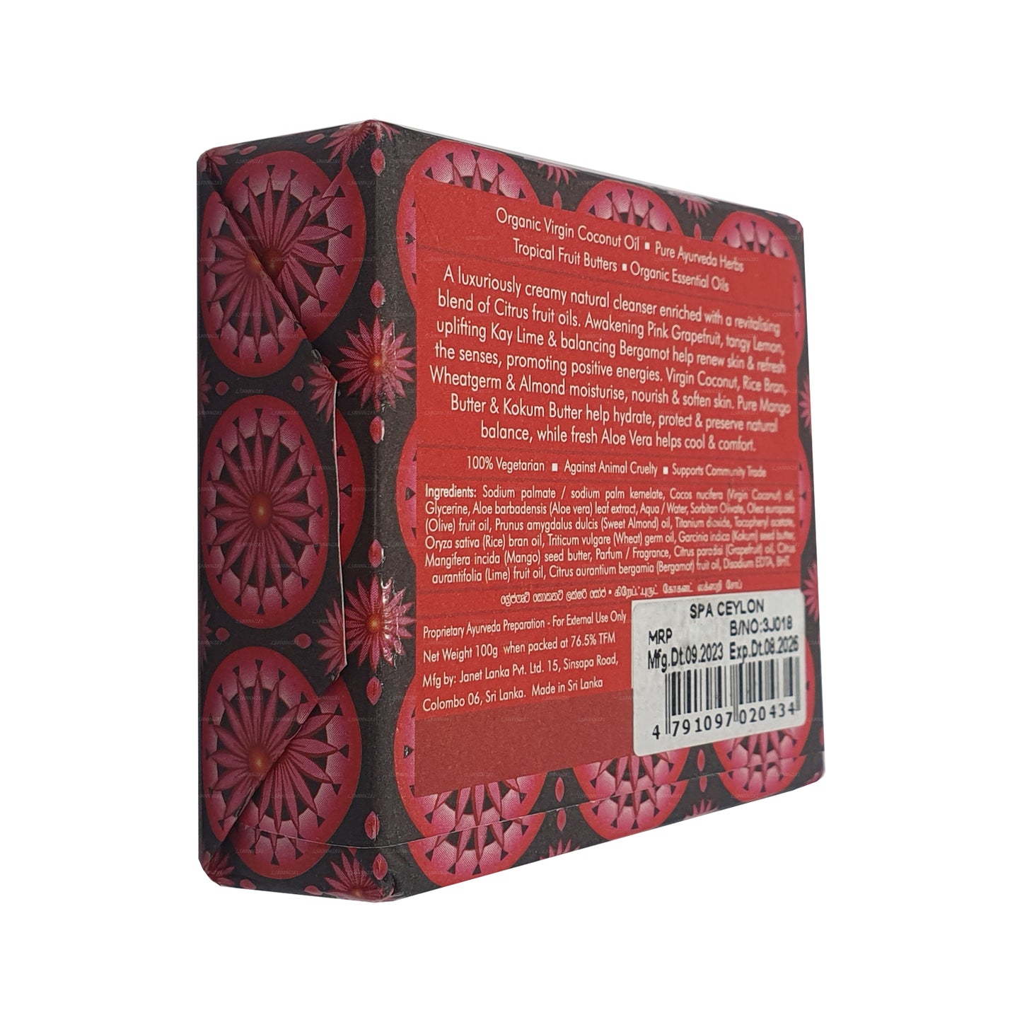 Spa Seylan Greyfurt Hindistan Cevizi Lüks Sabunu (100g)
