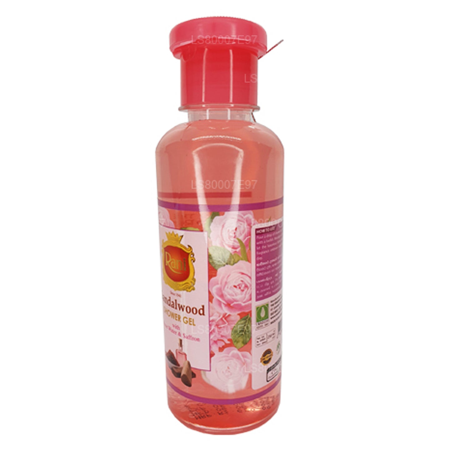 Swadeshi Rani Sandal Ağacı Duş Jeli Gül Suyu ve Safran (250 ml)