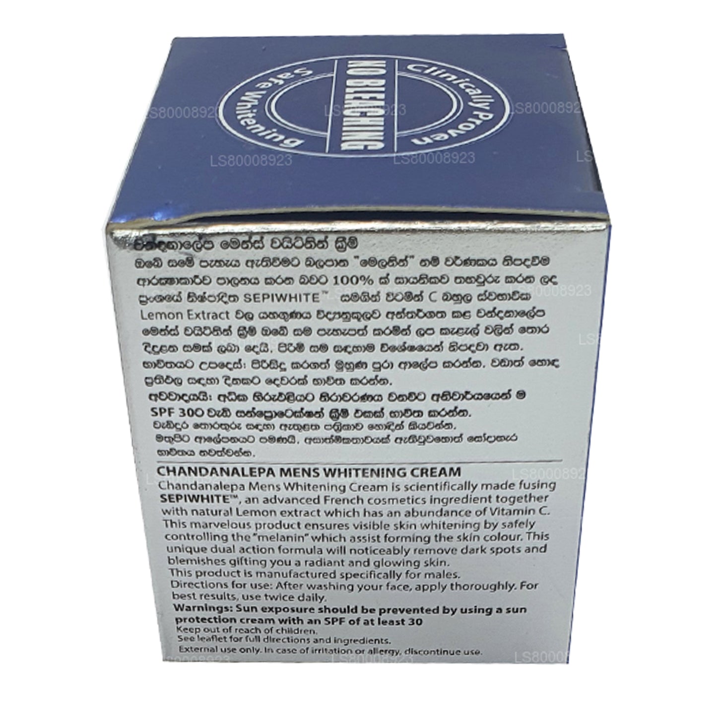 Chandanalepa Erkek Beyazlatıcı Krem (20g)