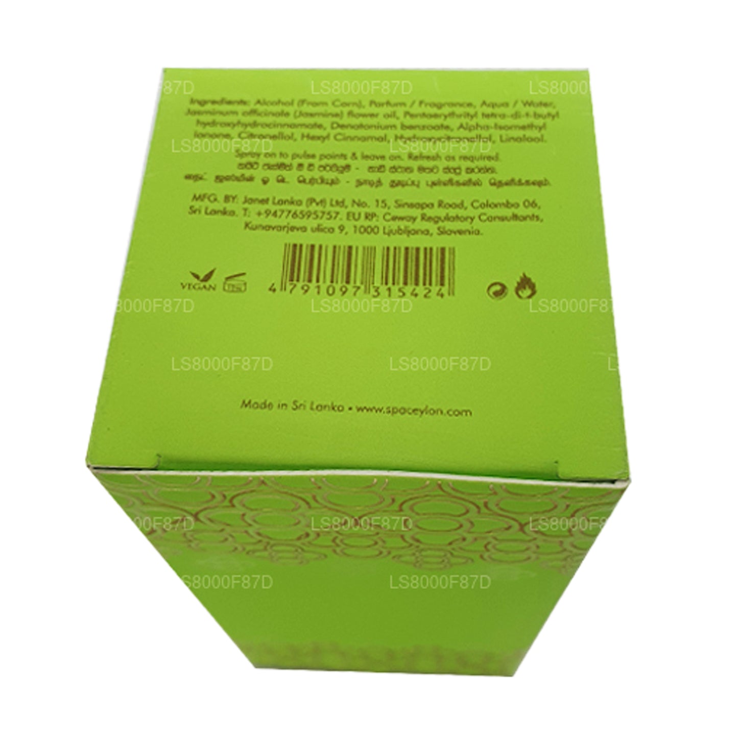Spa Seylan Gecesi Yasemin Eau De Parfüm Esansiyel Yağı Karışımlı (50ml)
