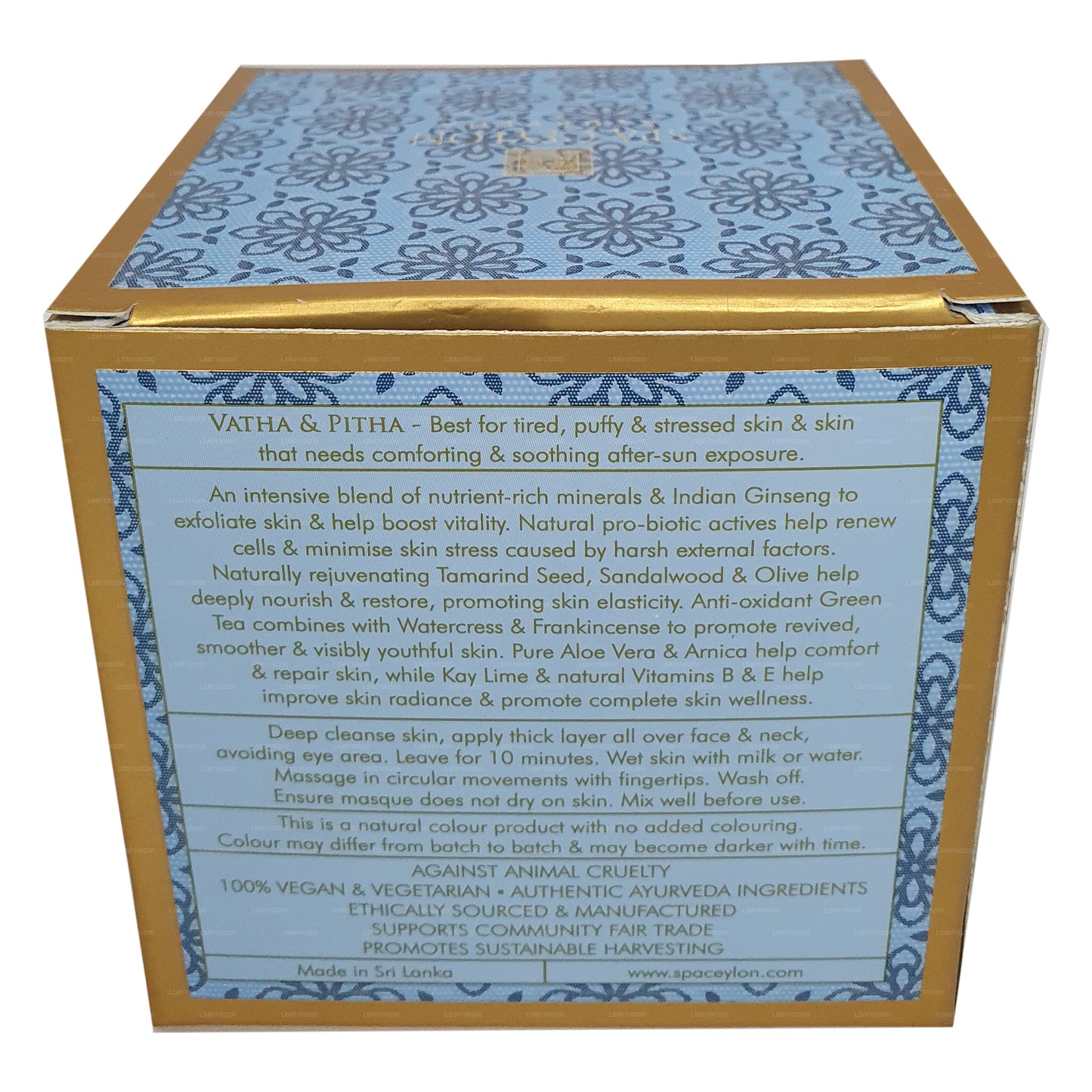 Spa Seylan Cilt De-Stres Ashwagandha Reviva Parlatma Maskesi (200g)