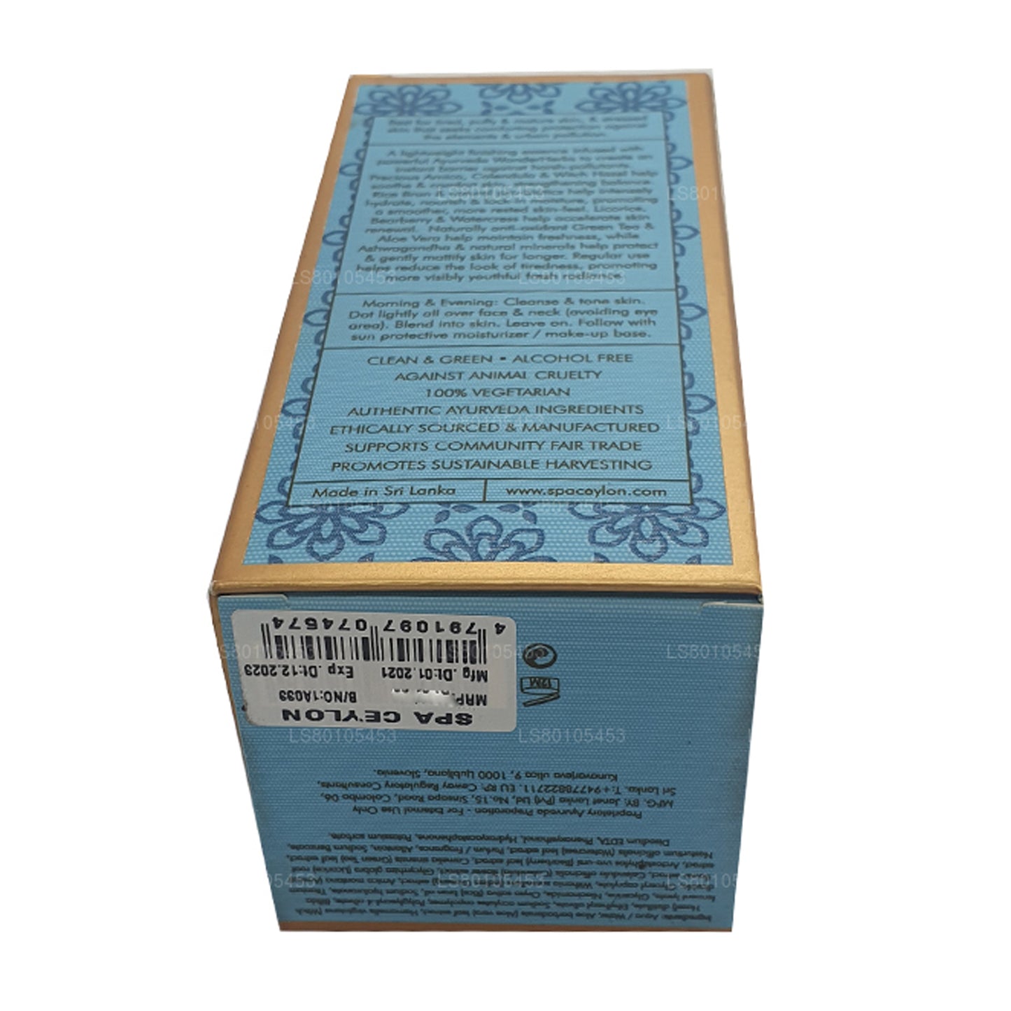 Spa Seylan Cilt Destress Ashwagandha Gelişmiş Anti-Kirlilik Günü Yüz Özü (30ml)