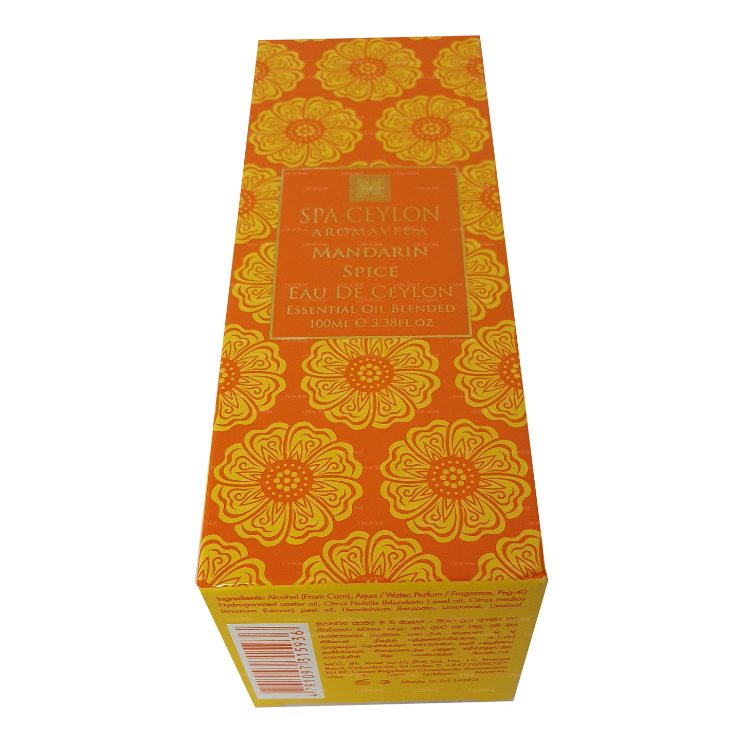 Spa Seylan Mandarin Baharat Eau De Seylan (100ml)