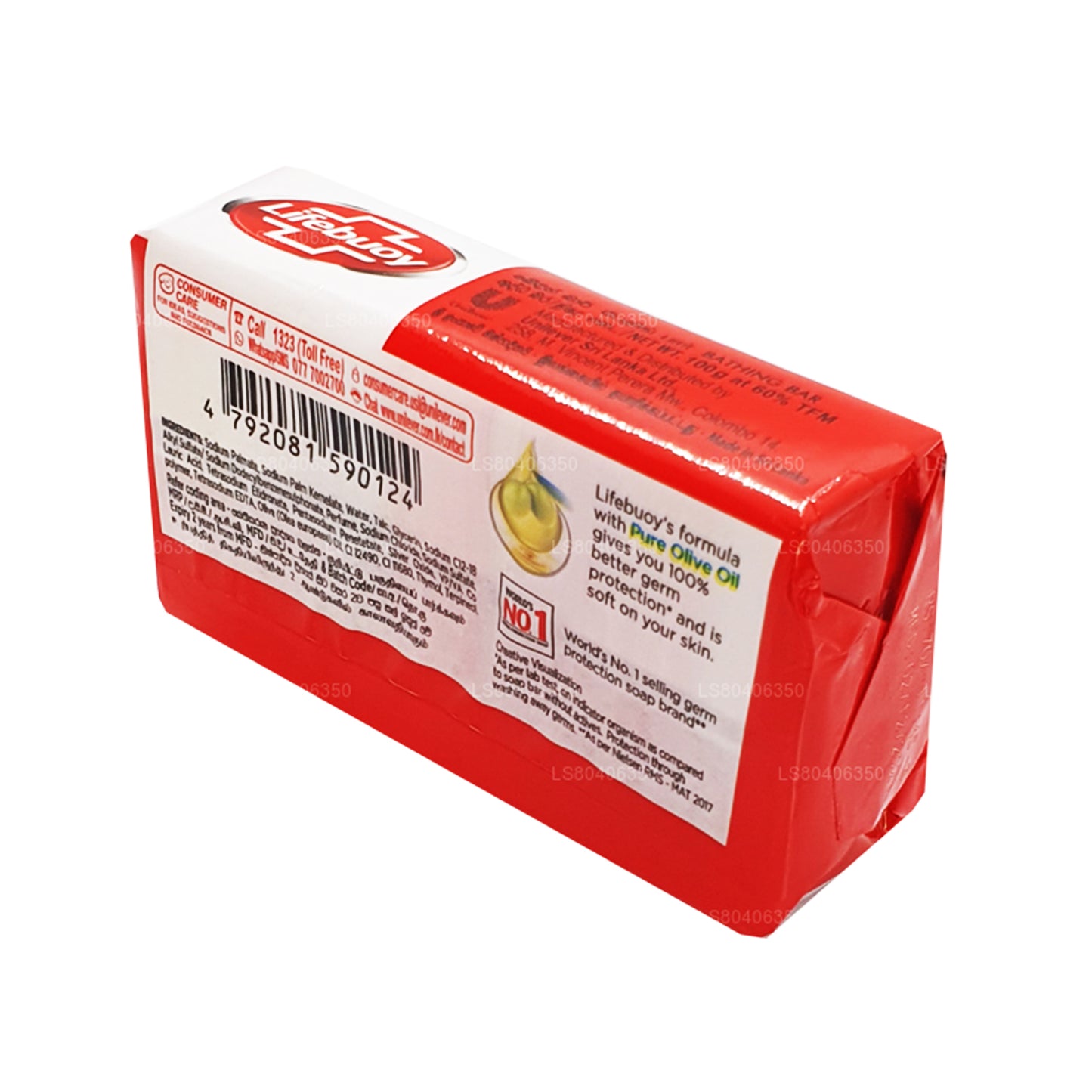 Lifebuoy Total 10 Saf Zeytinyağlı Vücut Sabunu (100g)
