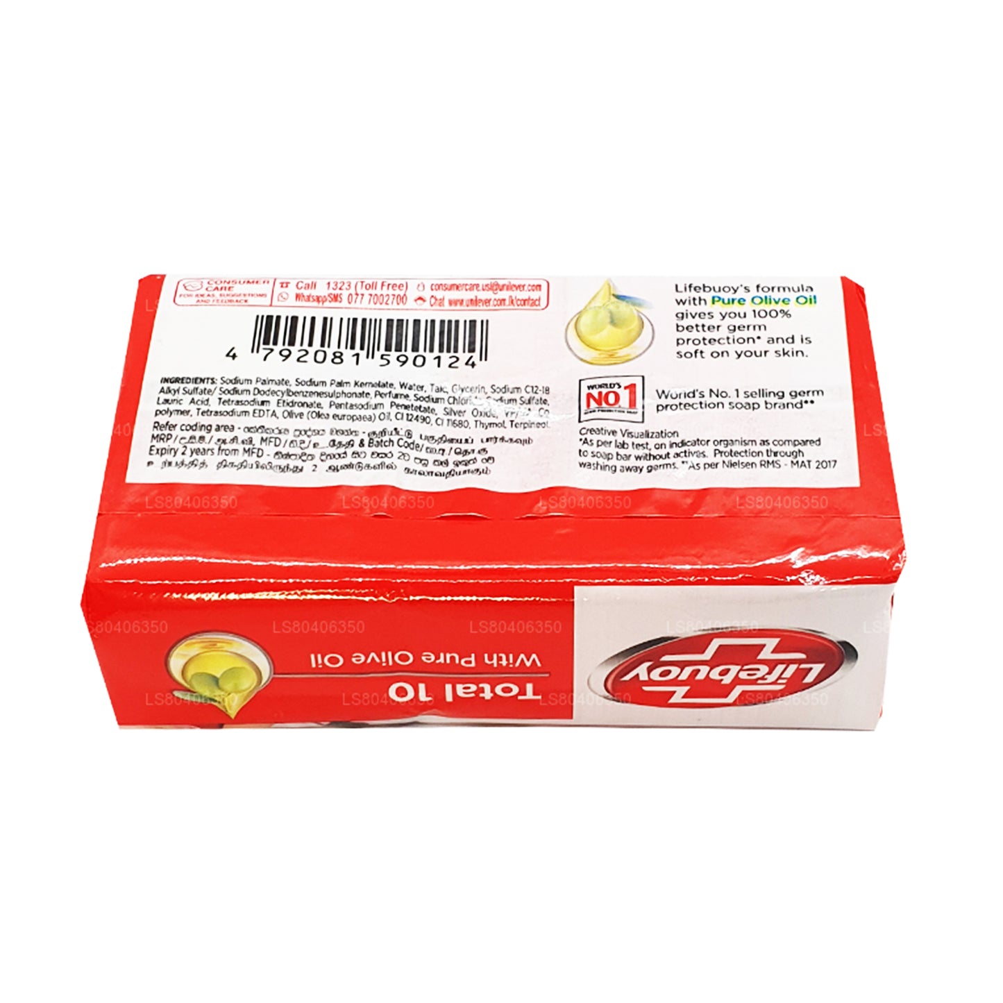 Lifebuoy Total 10 Saf Zeytinyağlı Vücut Sabunu (100g)