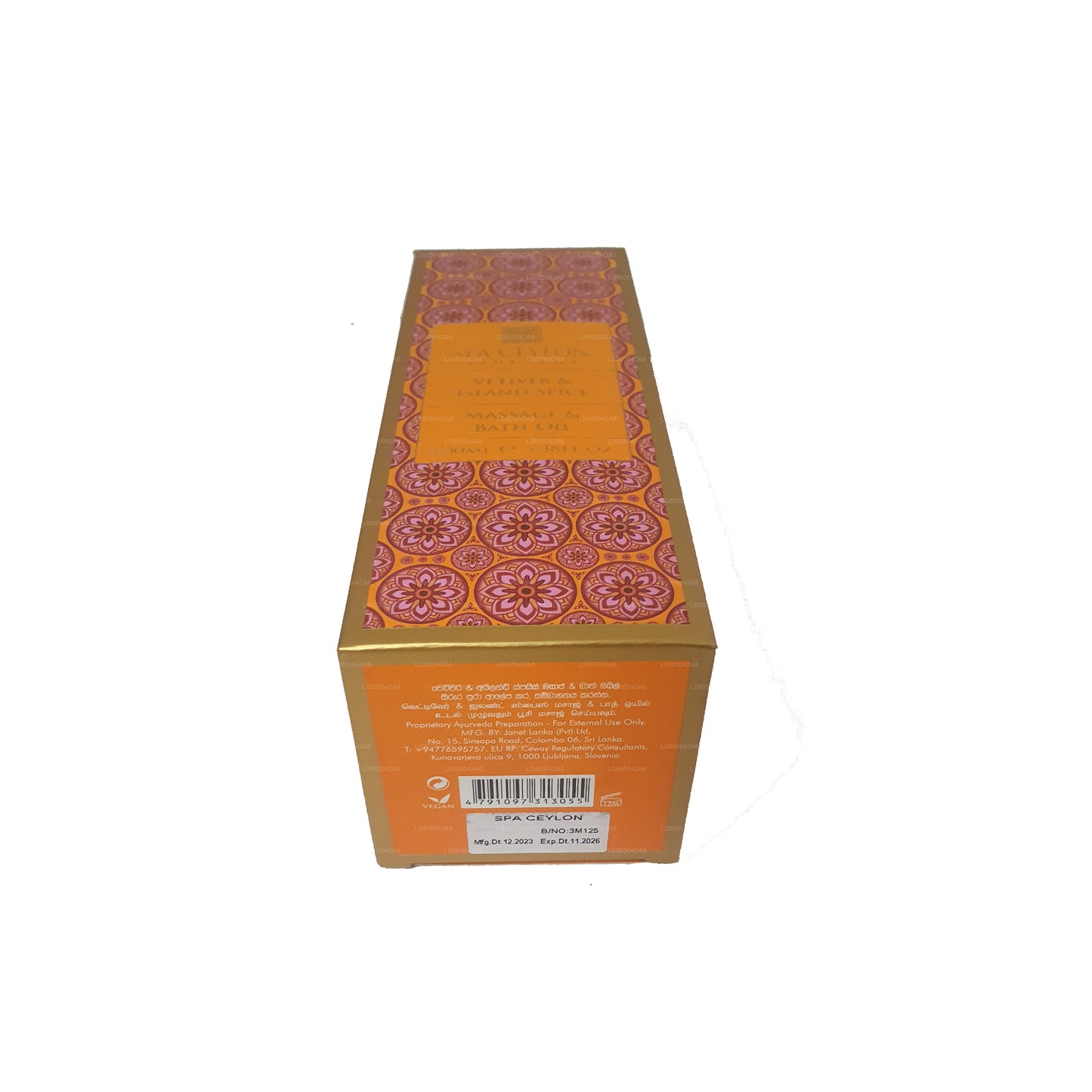 Spa Seylan Vetiver ve Ada Baharat Masaj ve Banyo Yağı (150ml)