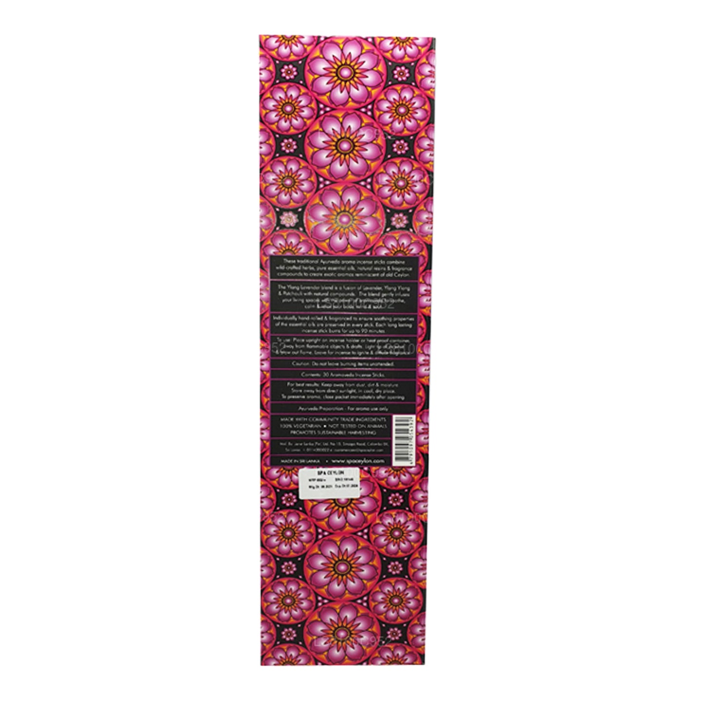 Spa Seylan Seylan Ylang Lavanta Aromaveda Tütsü 30 Çubuk