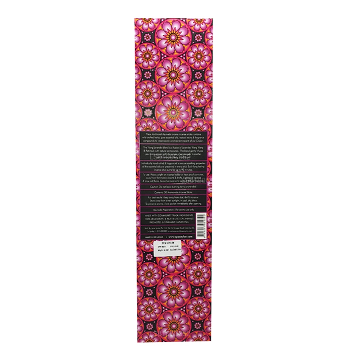 Spa Seylan Seylan Ylang Lavanta Aromaveda Tütsü 30 Çubuk