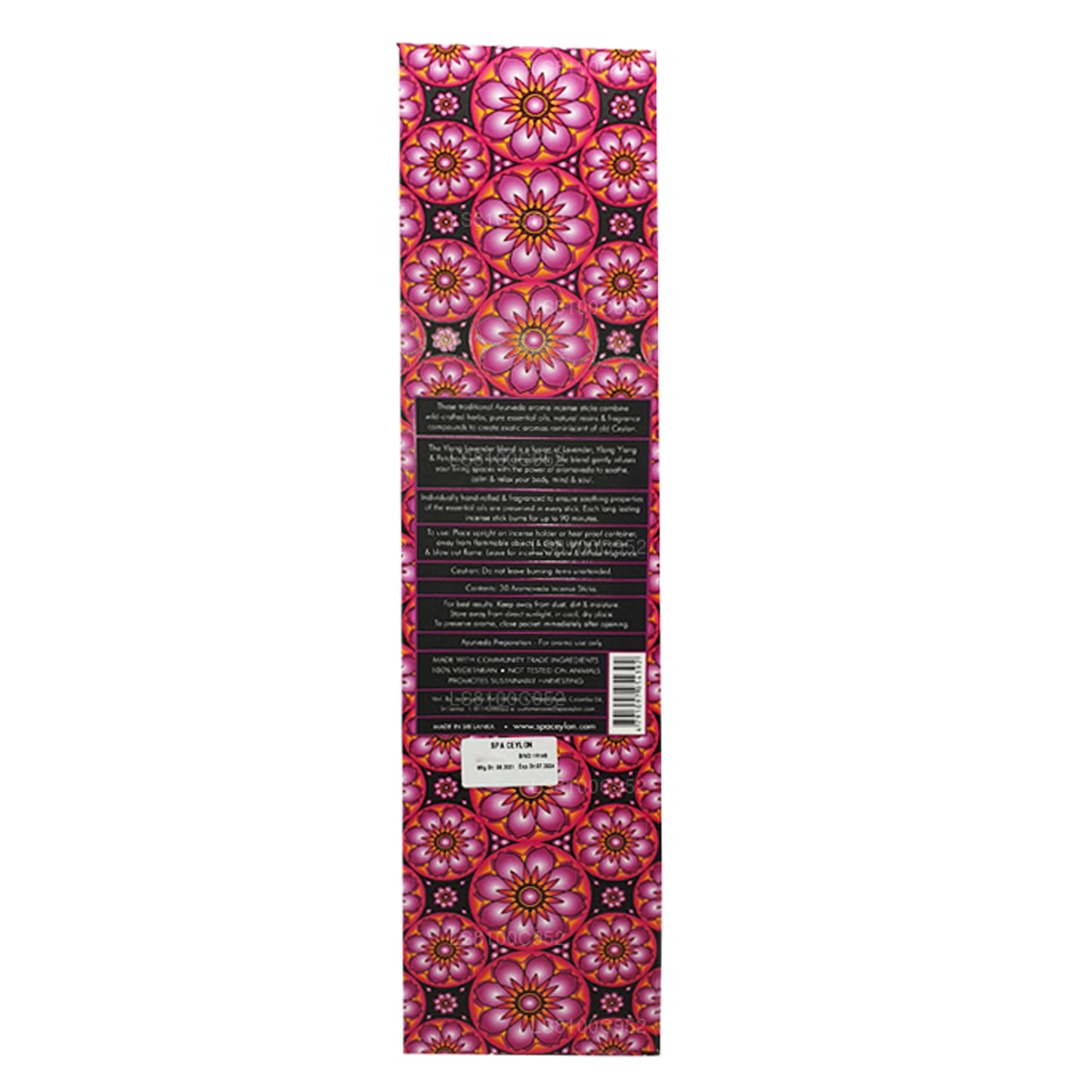Spa Seylan Seylan Ylang Lavanta Aromaveda Tütsü 30 Çubuk