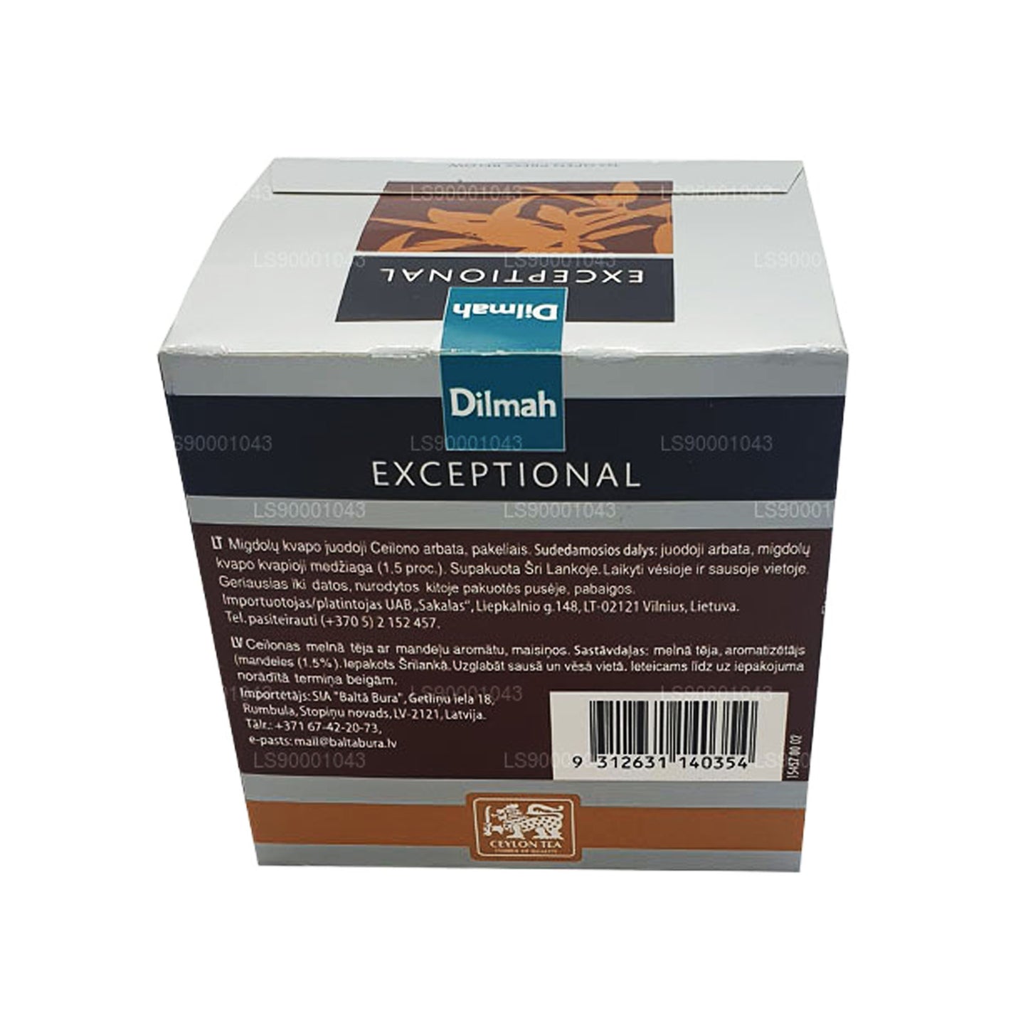 Dilmah Olağanüstü İtalyan Badem Gerçek Yaprak Çayı (40g) 20 Çay Poşeti
