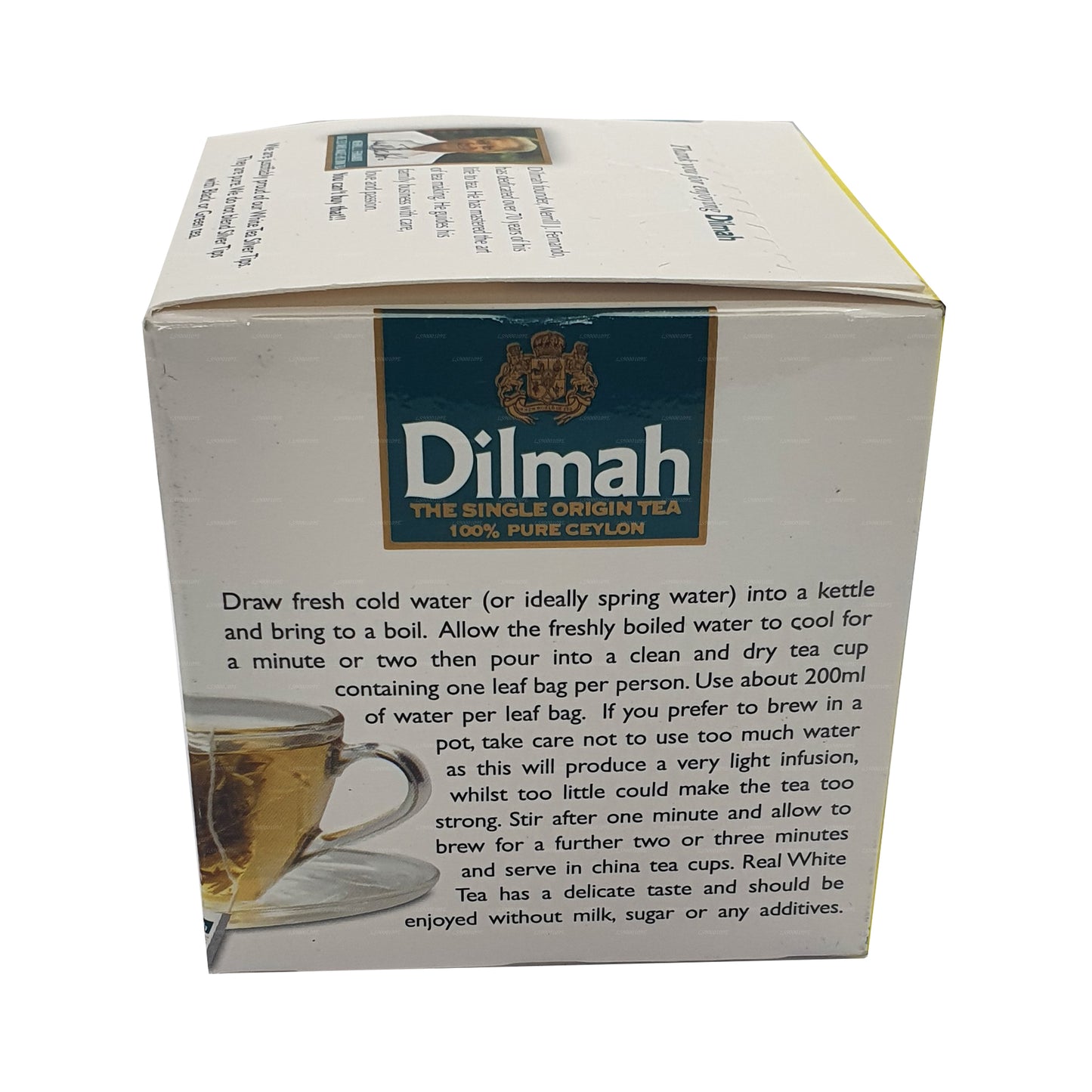 Dilmah Gerçek Beyaz Çay Seylan Gümüş İpuçları (20g) 10 Çay Poşetleri