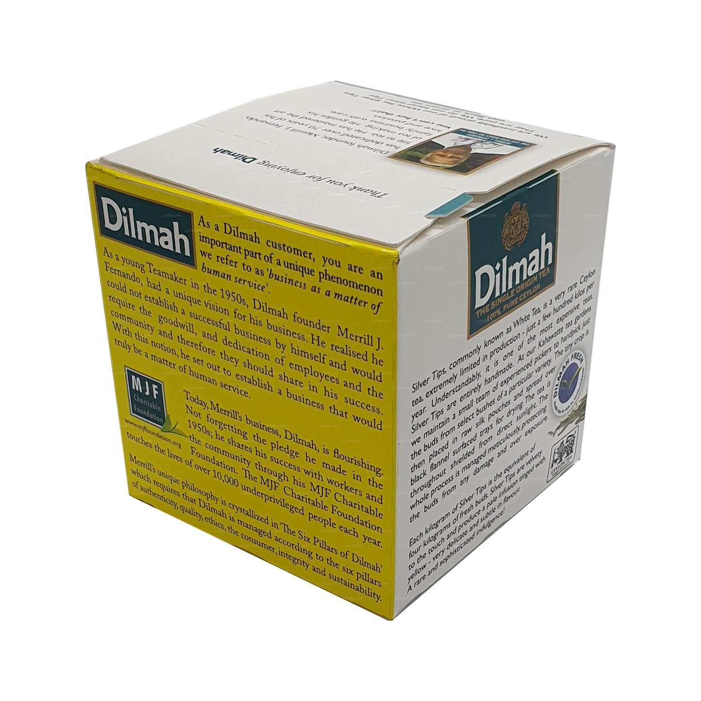 Dilmah Gerçek Beyaz Çay Seylan Gümüş İpuçları (20g) 10 Çay Poşetleri