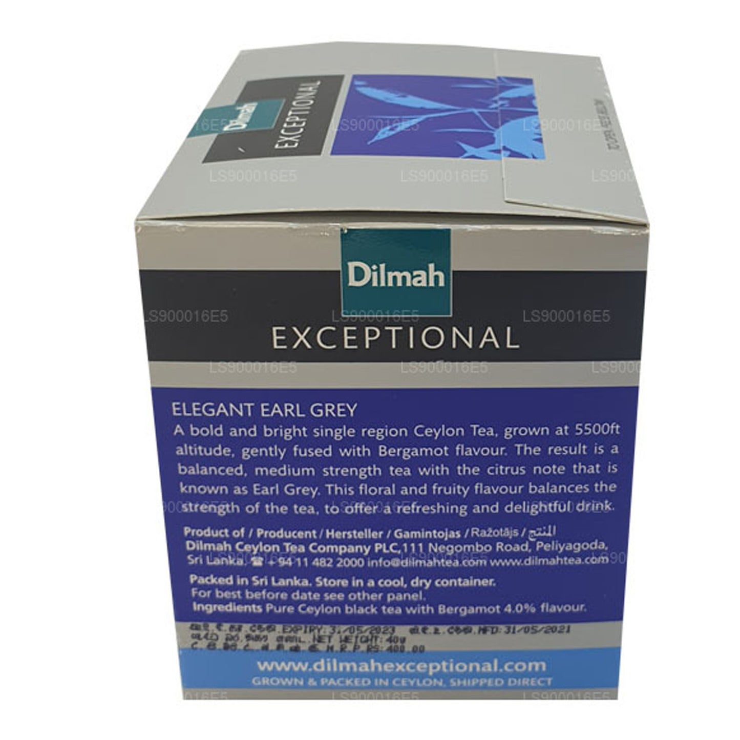 Dilmah Olağanüstü Zarif Earl Grey Gerçek Yaprak Çay (40g) 20 Çay Poşeti