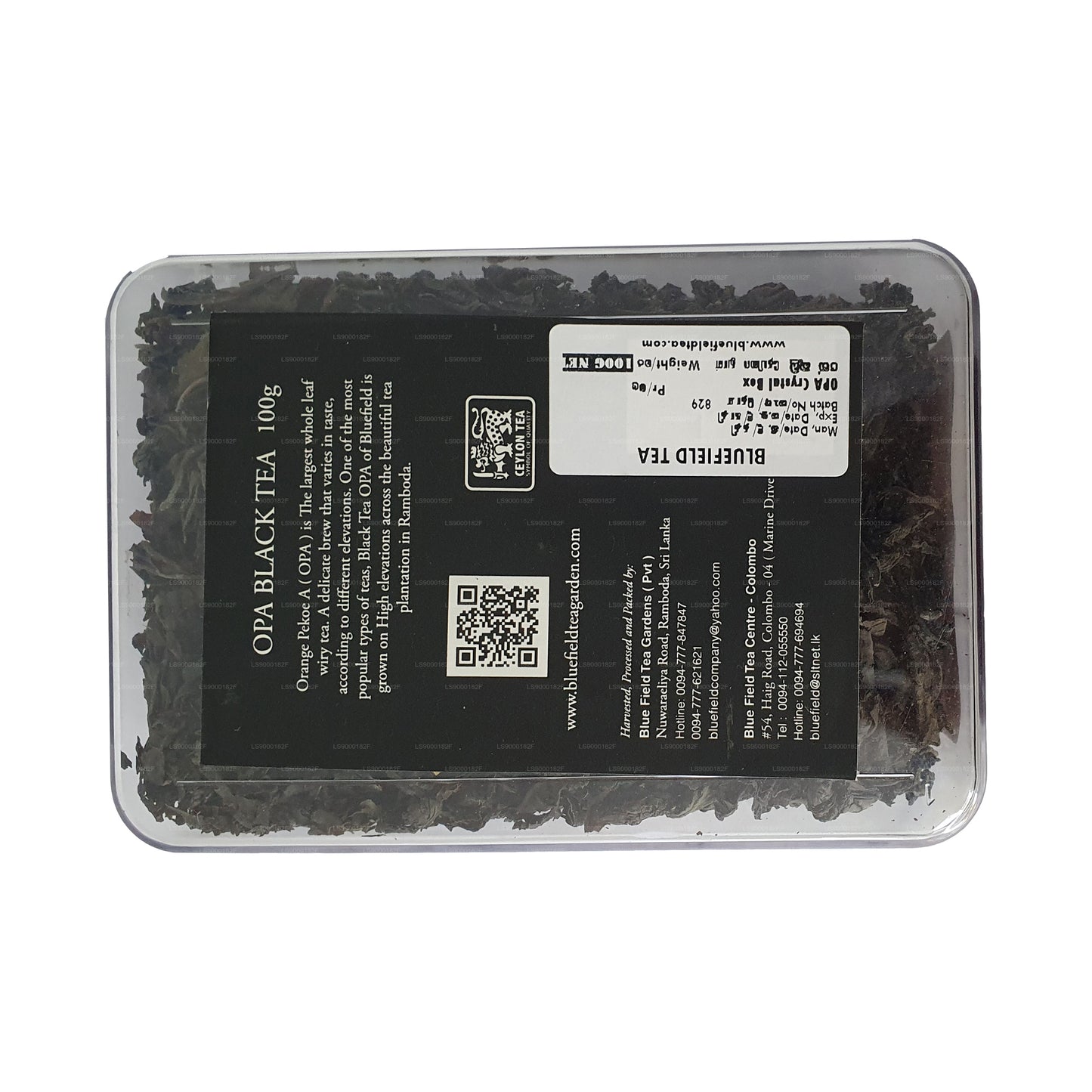 Bluefield Saf Seylan Siyah Çay Portakal Pekoe A (100g)