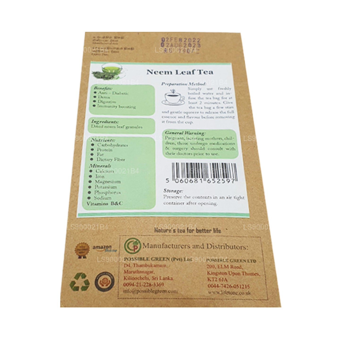 Lifetone Neem Yaprak Çayı (30g)