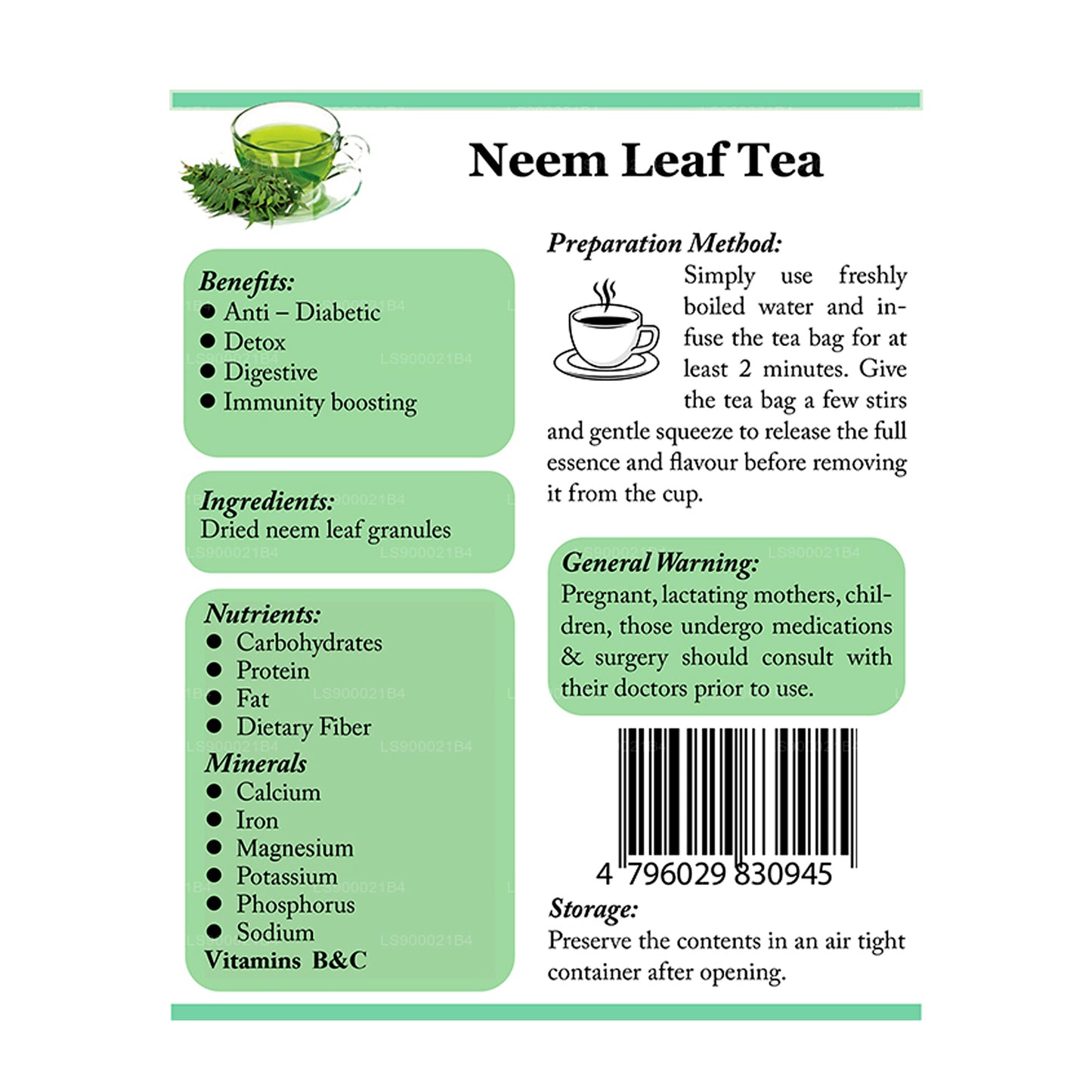Lifetone Neem Yaprak Çayı (30g)