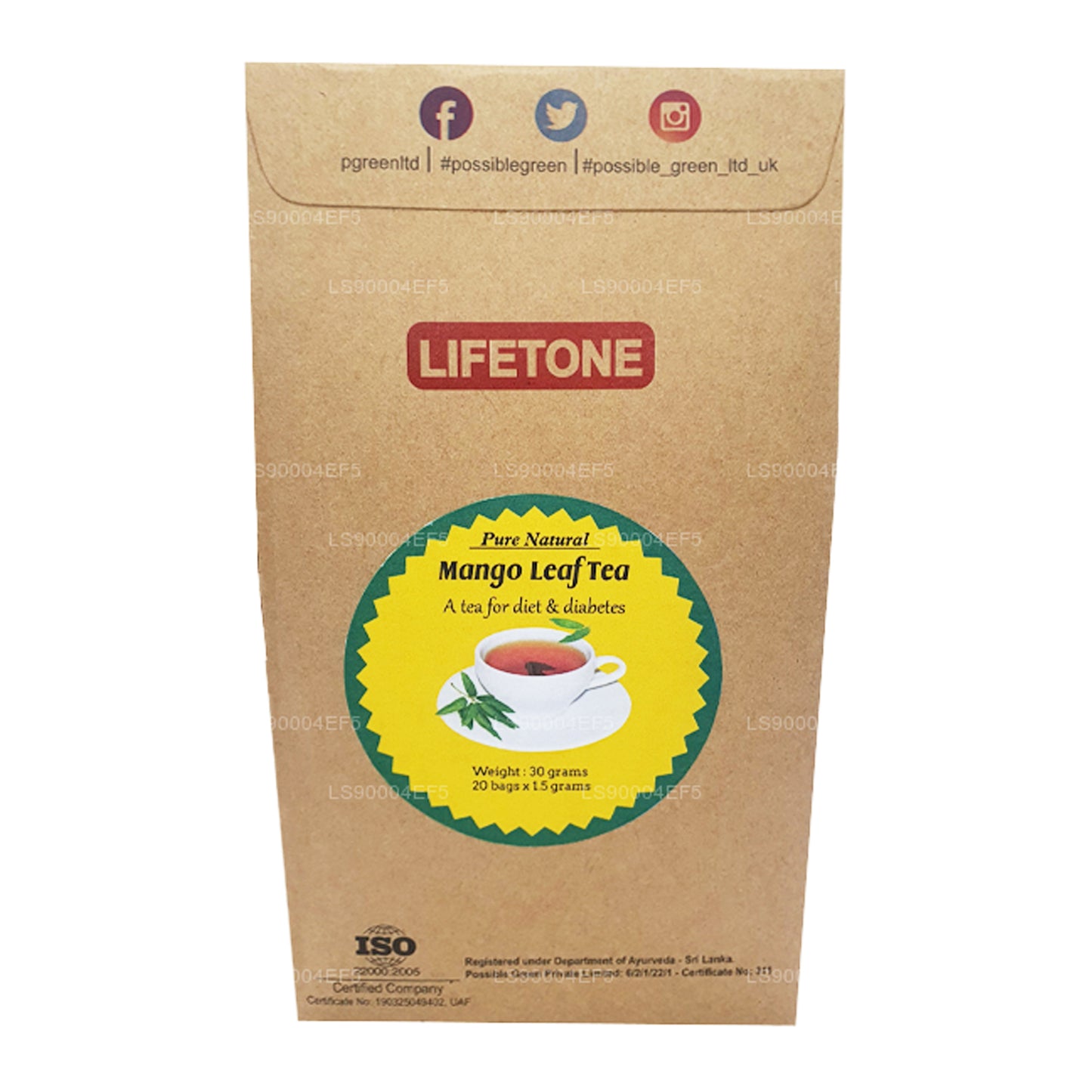 Lifetone Mango Yaprağı Çay (40g)
