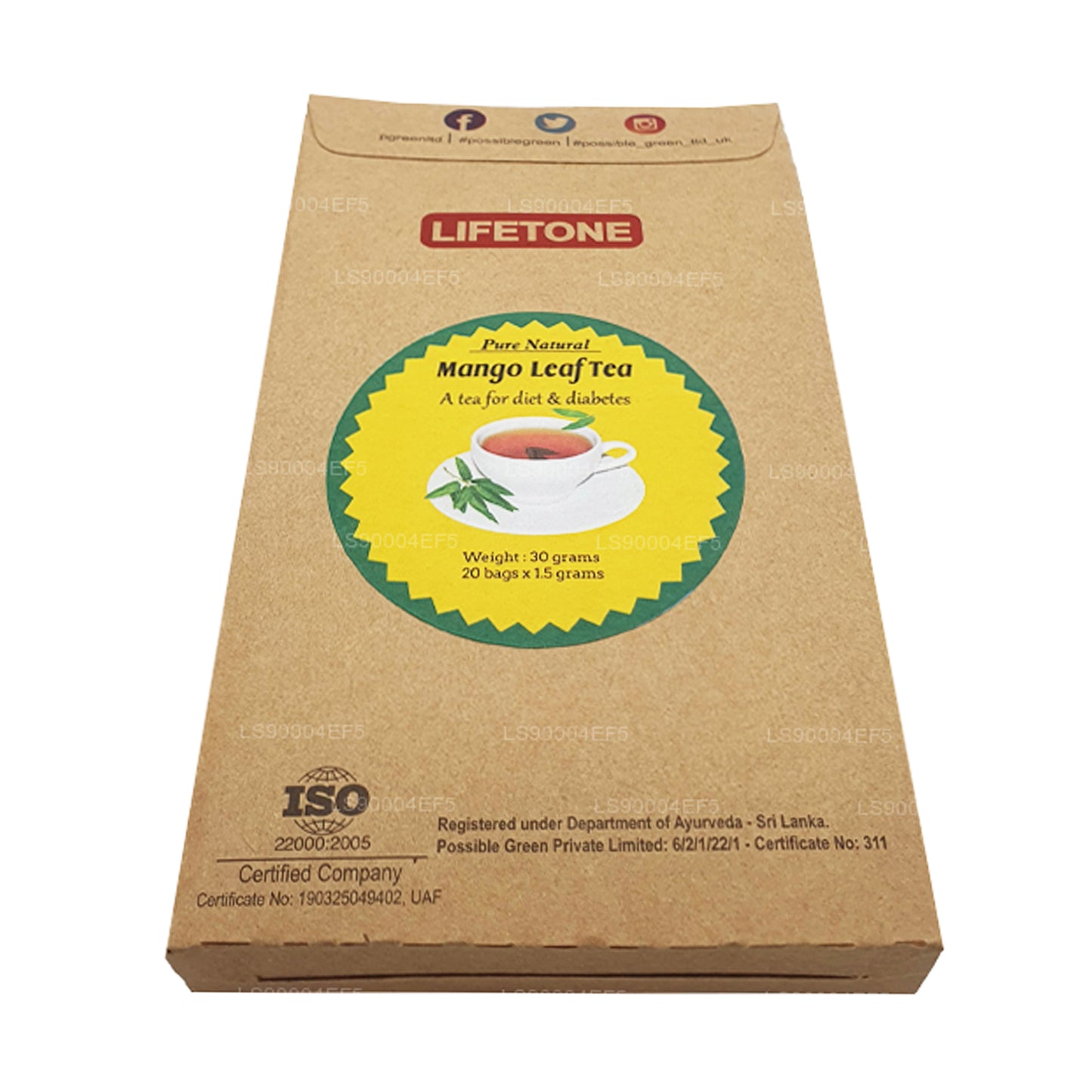 Lifetone Mango Yaprağı Çay (40g)
