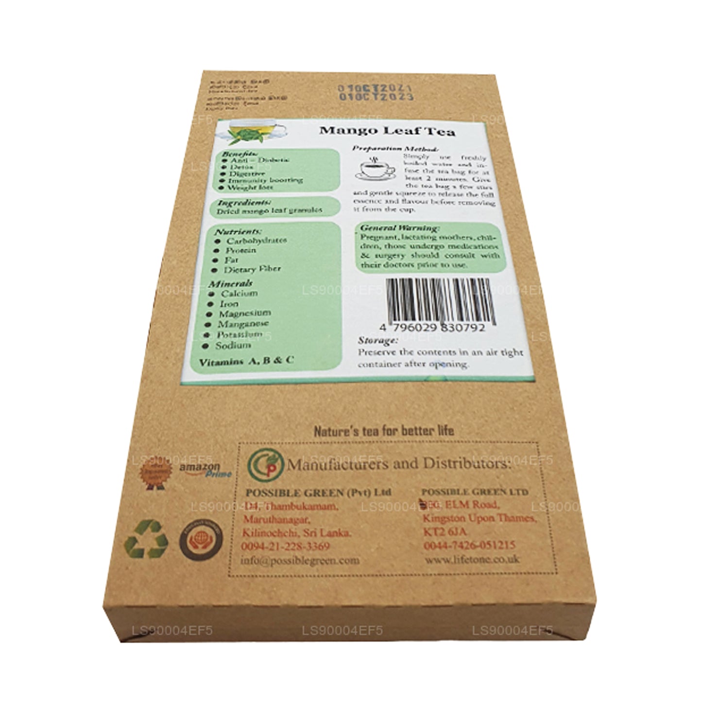 Lifetone Mango Yaprağı Çay (40g)