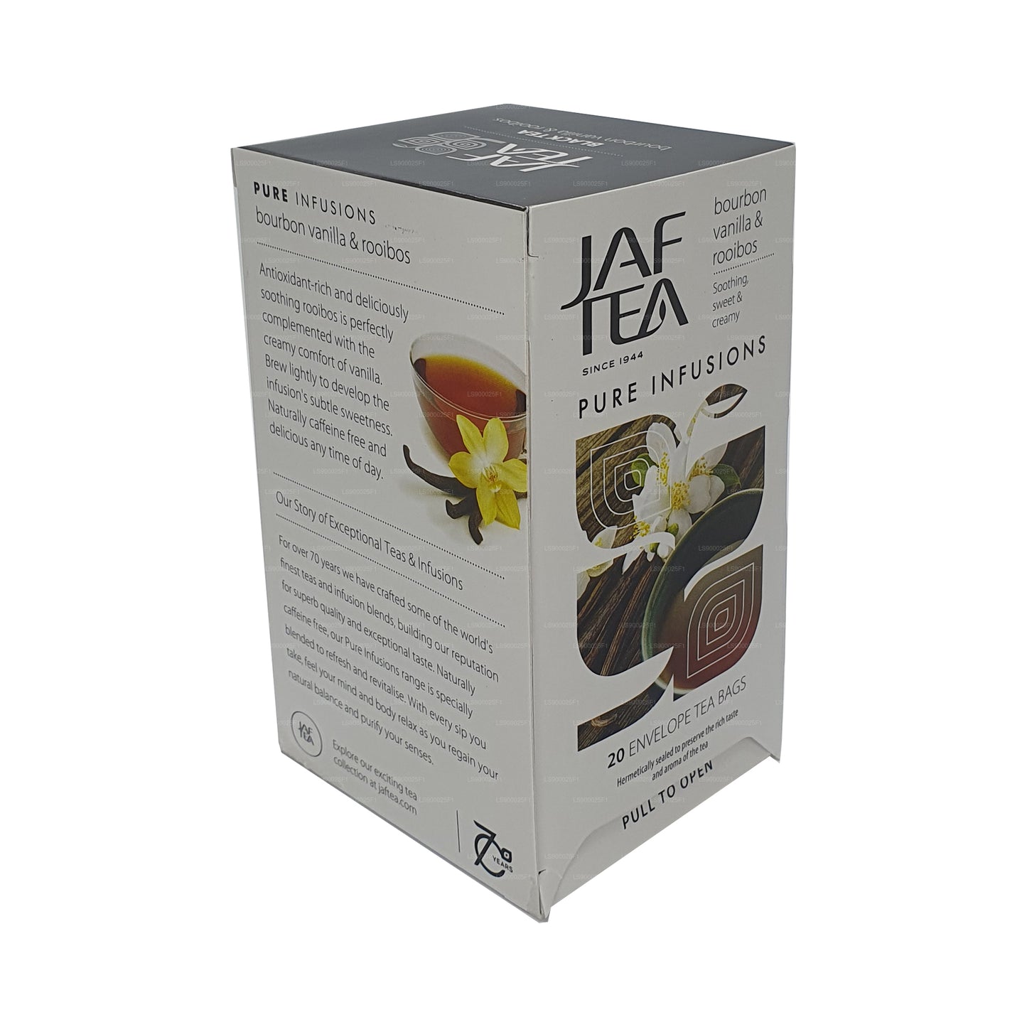 Jaf Çay Saf İnfüzyonlar Koleksiyonu Bourbon Vanilya Rooibos (30g) 20 Çay Poşetleri