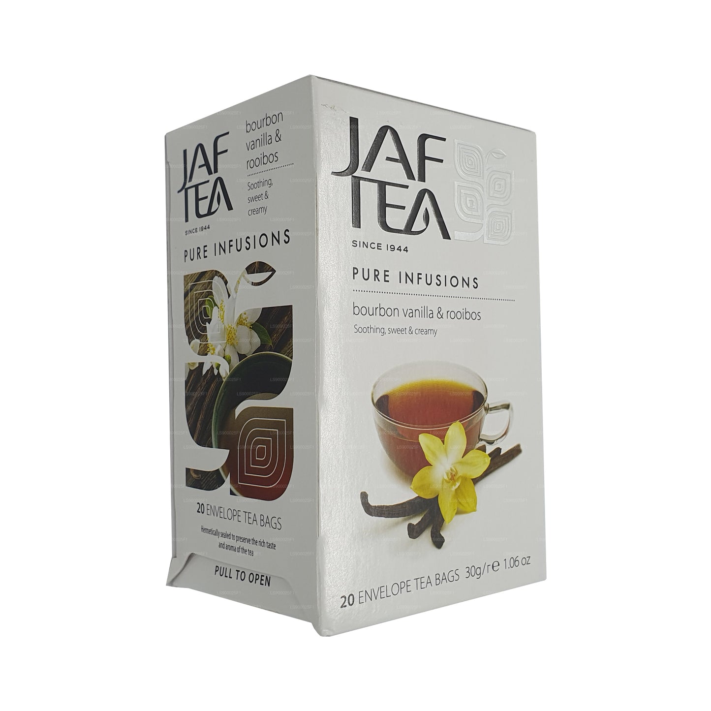 Jaf Çay Saf İnfüzyonlar Koleksiyonu Bourbon Vanilya Rooibos (30g) 20 Çay Poşetleri