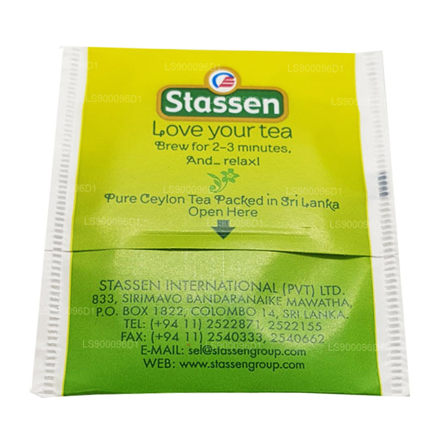 Stassen Yasemin Yeşil Çay (37.5g) 25 Çay Poşetleri