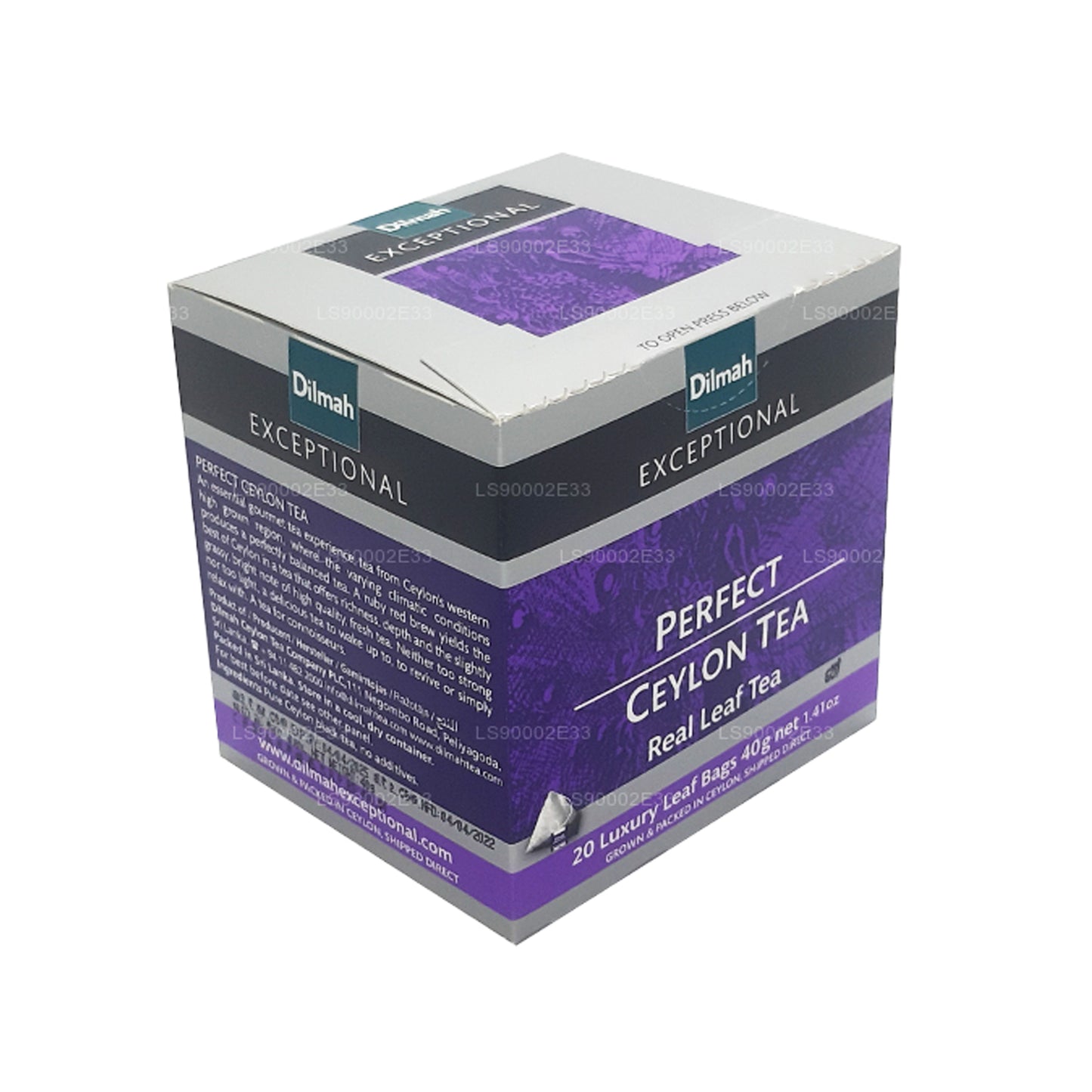 Dilmah Olağanüstü Mükemmel Seylan Gerçek Yaprak Çayı (40g) 20 Etiketli Çanta