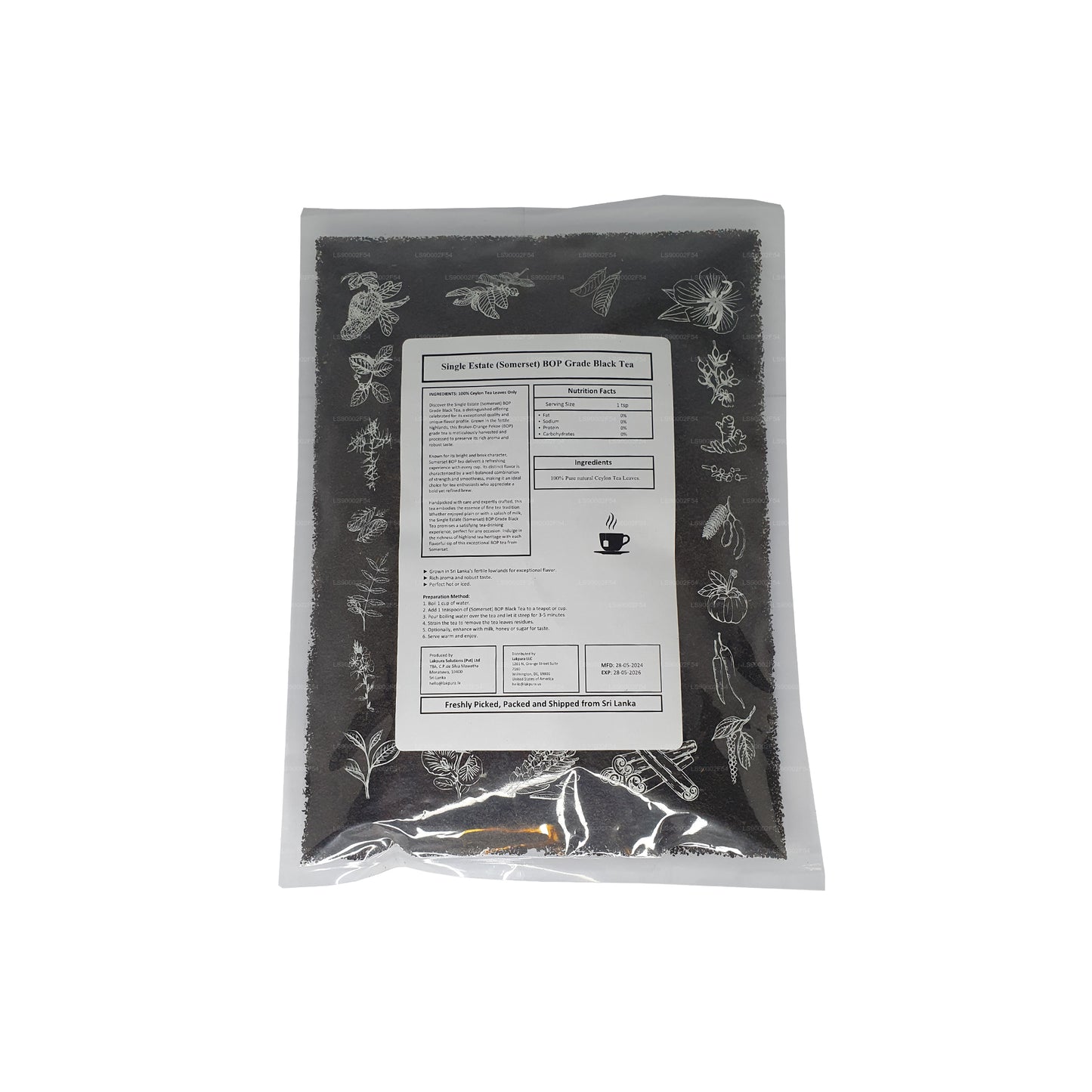 Lakpura Tekli Emlak (Somerset) BOP Sınıfı Seylan Siyah Çay (100g)